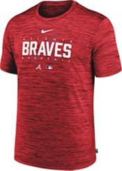 Nike Men's Atlanta Braves Red Authentic Collection Velocity T-Shirt product image