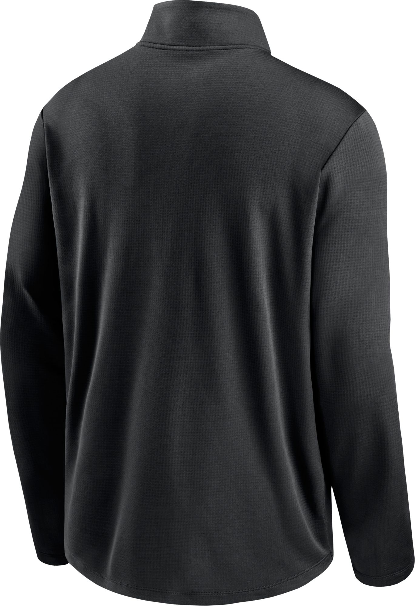 Nike Men's Carolina Panthers Logo Pacer Black Half-Zip Pullover