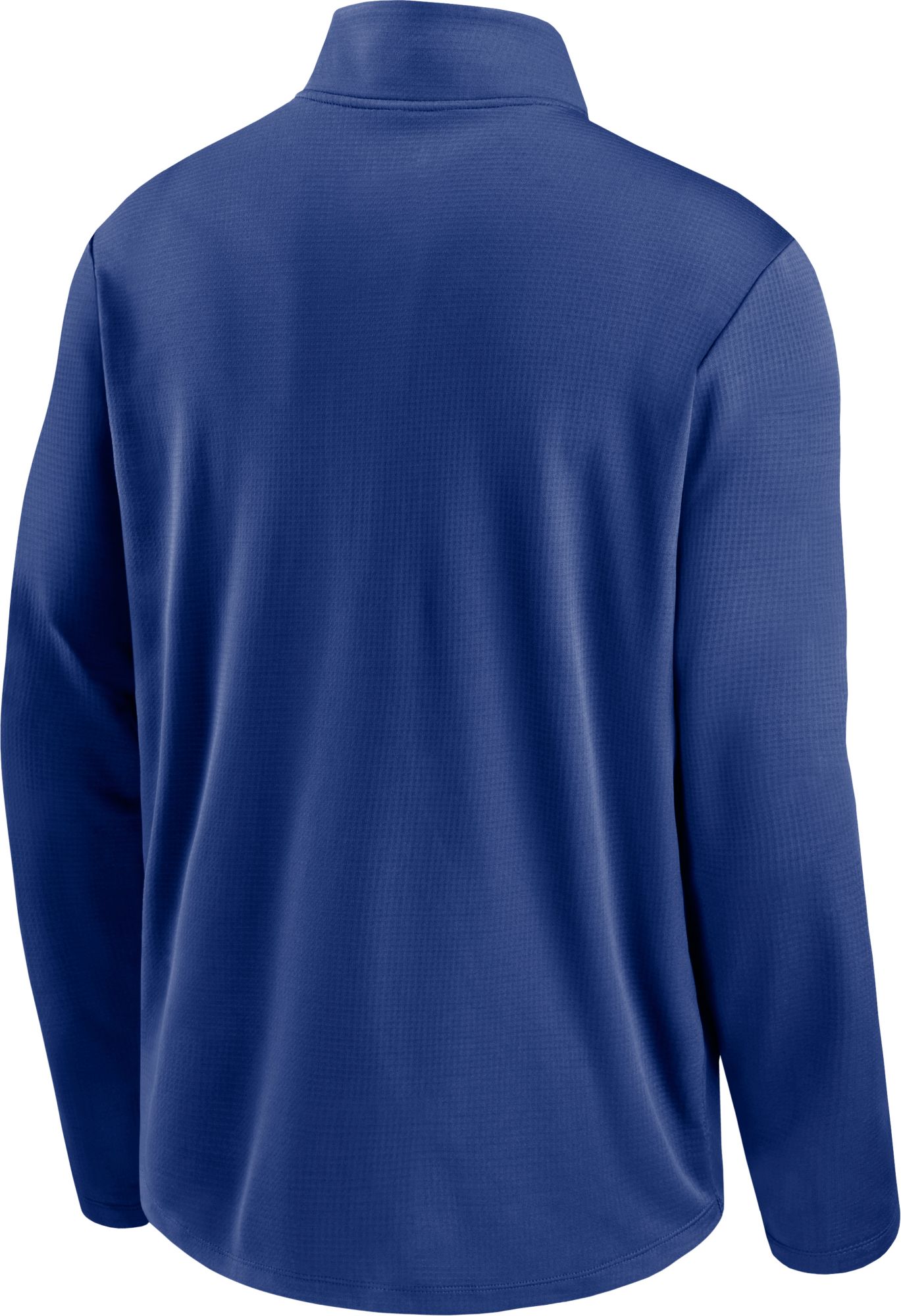 Nike Men's New York Mets Blue Logo Pacer Quarter-Zip Pullover