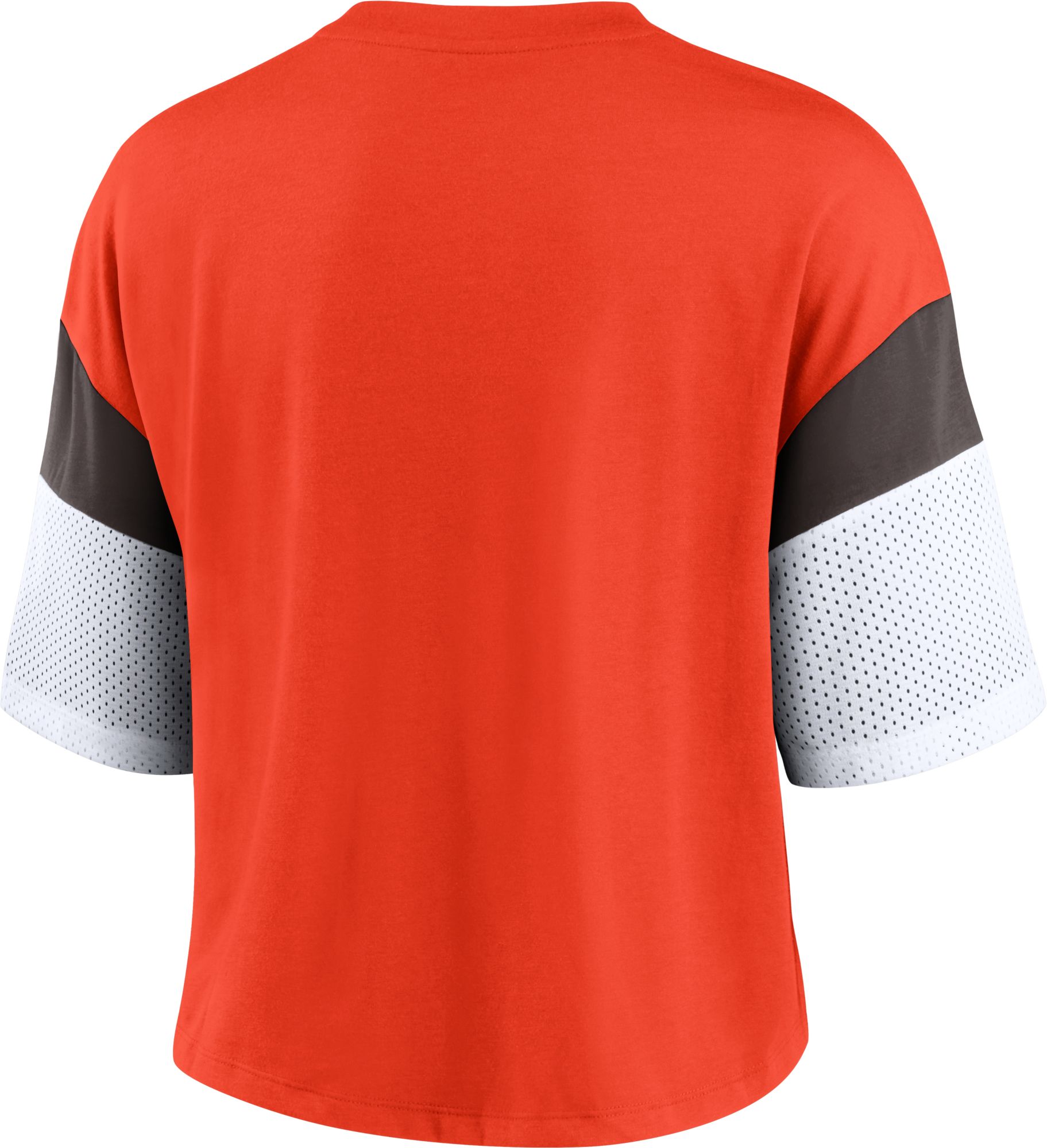 Nike Women's Cleveland Browns Cropped Orange T-Shirt product image