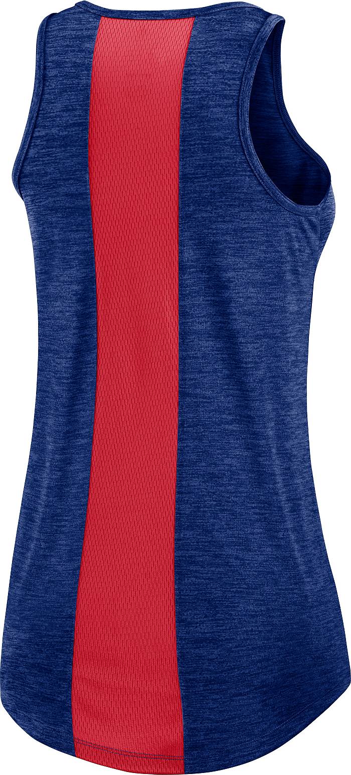 Women's Nike Royal Chicago Cubs Mesh V-Neck T-Shirt