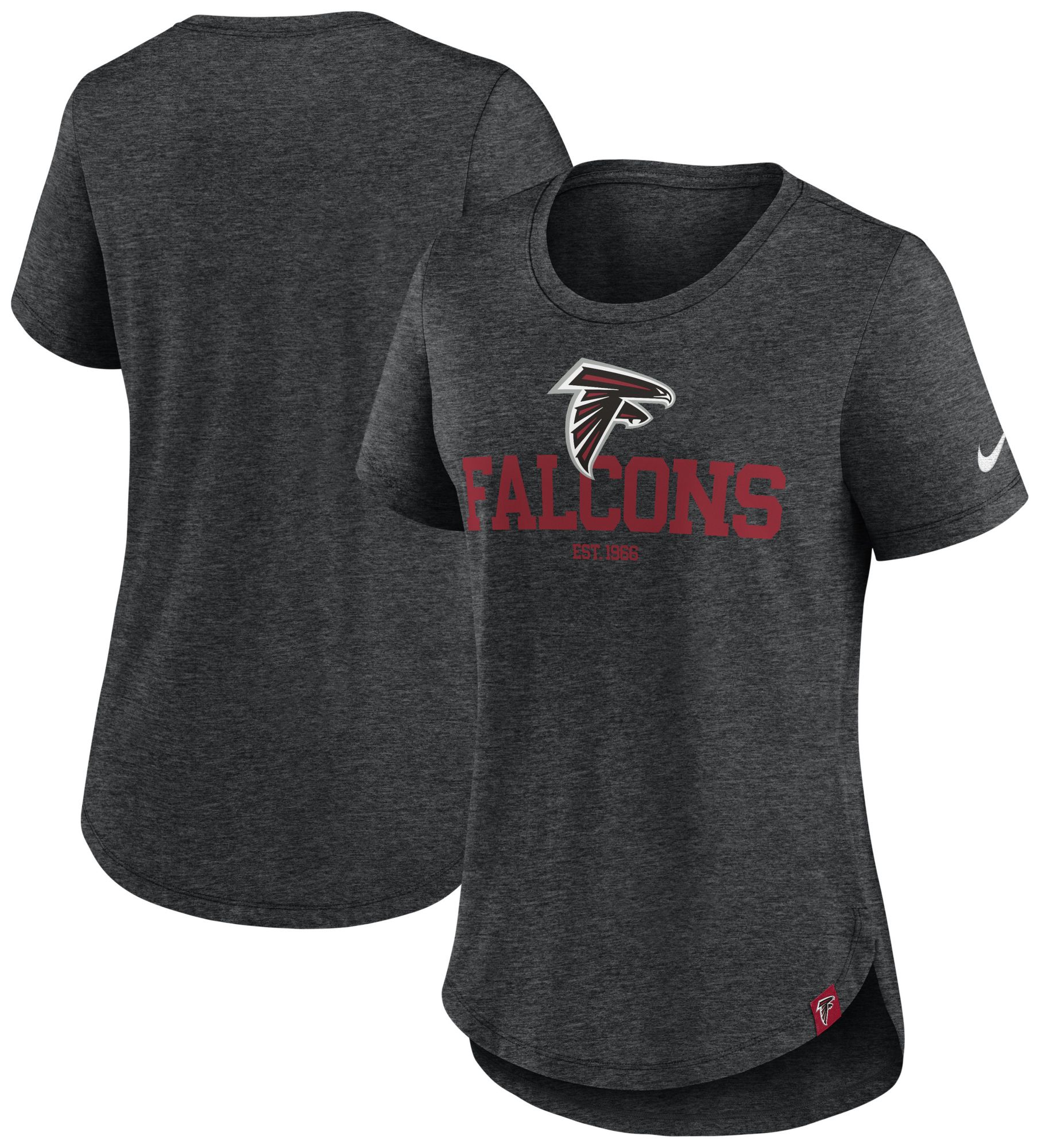 Nike Women's Atlanta Falcons Tri-Blend Team Black T-Shirt product image