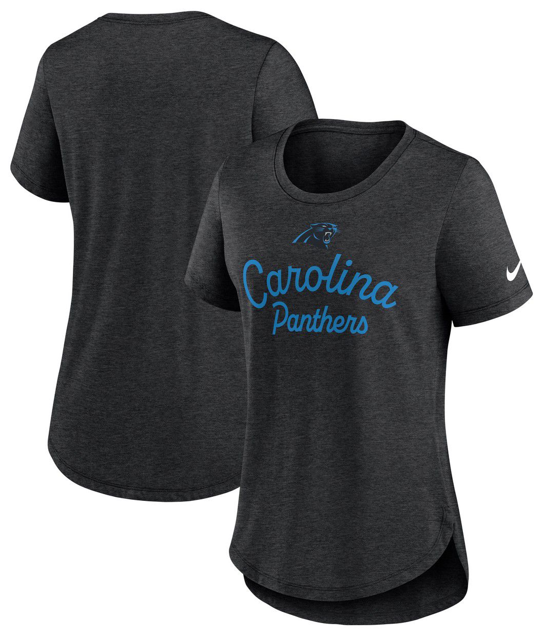 Nike Women's Carolina Panthers Black Heather Triblend T-Shirt product image