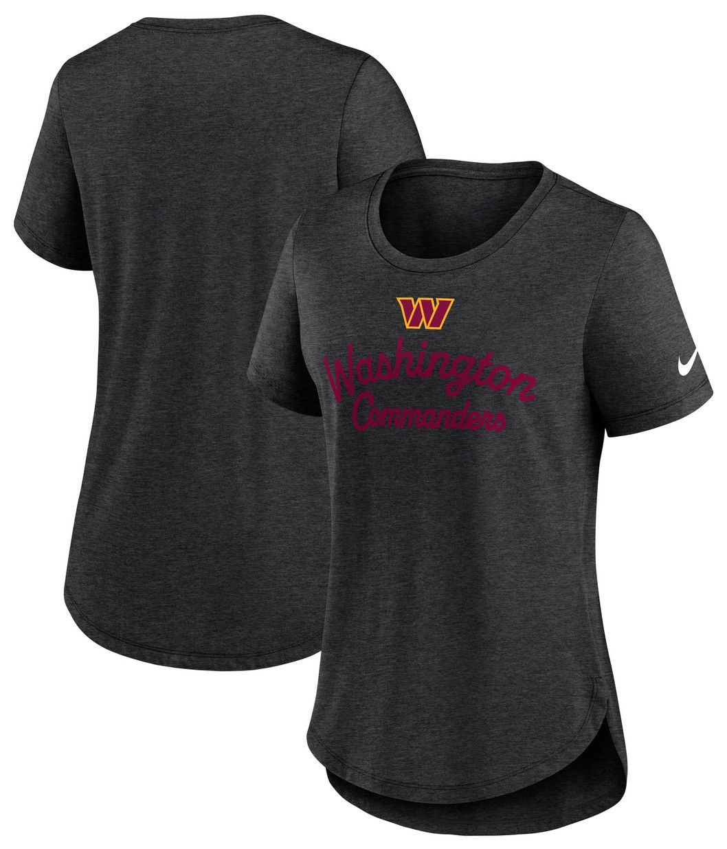 Nike Women's Washington Commanders Black Heather Triblend T-Shirt product image