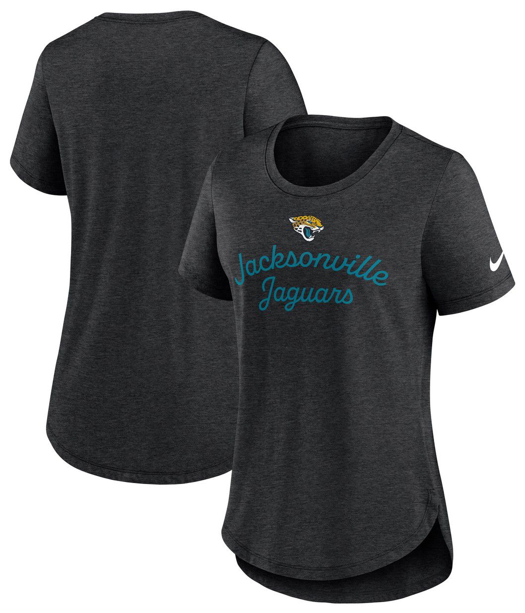 Nike Women's Jacksonville Jaguars Black Heather Triblend T-Shirt product image