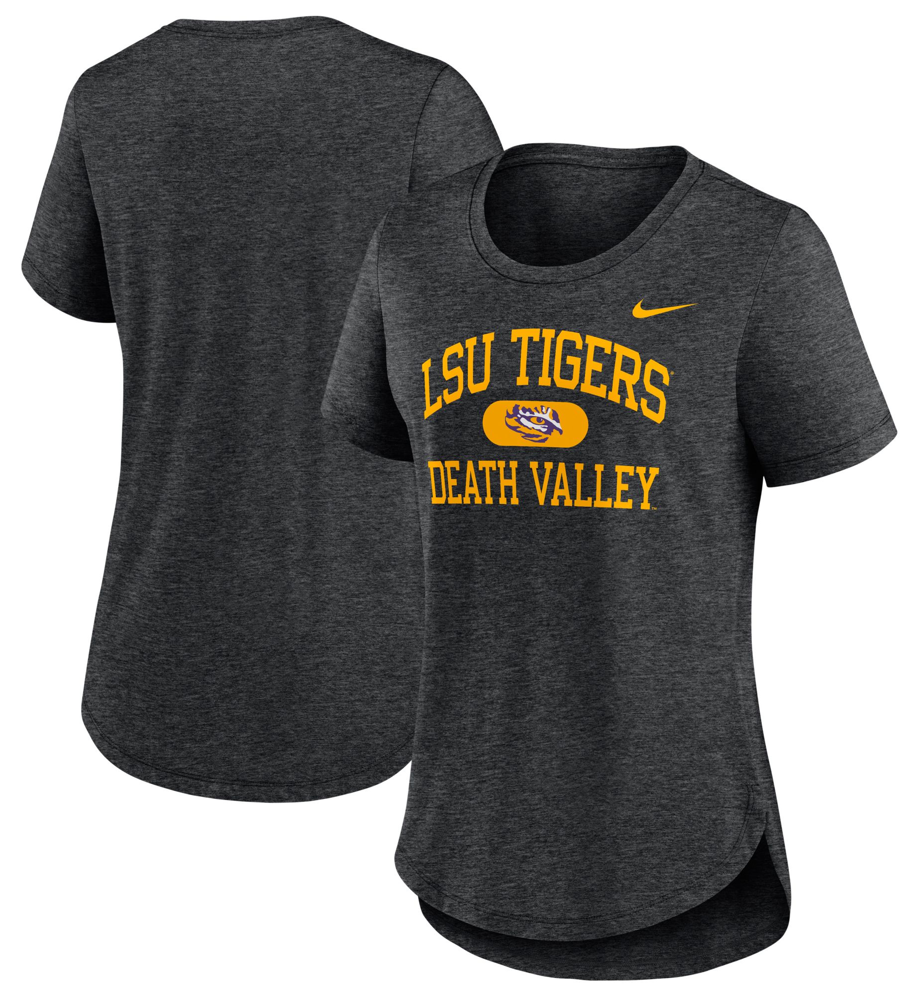 Nike Women's LSU Tigers Black Heather Tri-Blend V-Neck T-Shirt product image