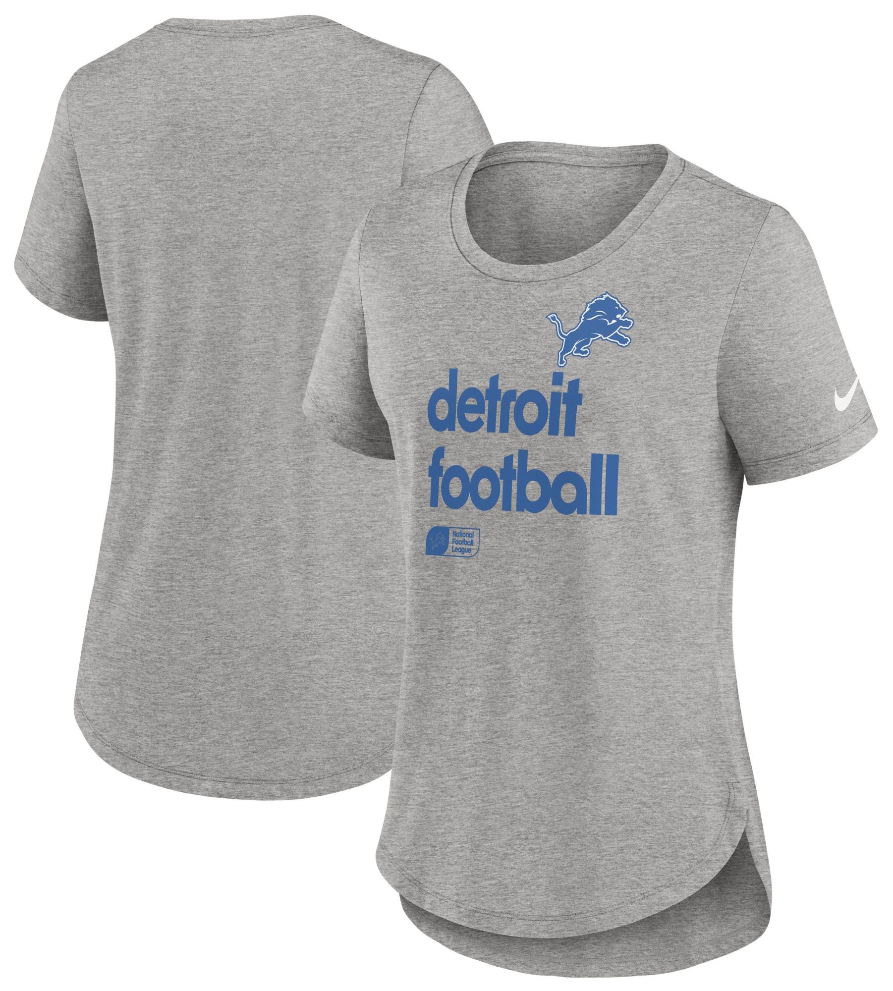Nike Women's Detroit Lions Grey Shout T-Shirt product image