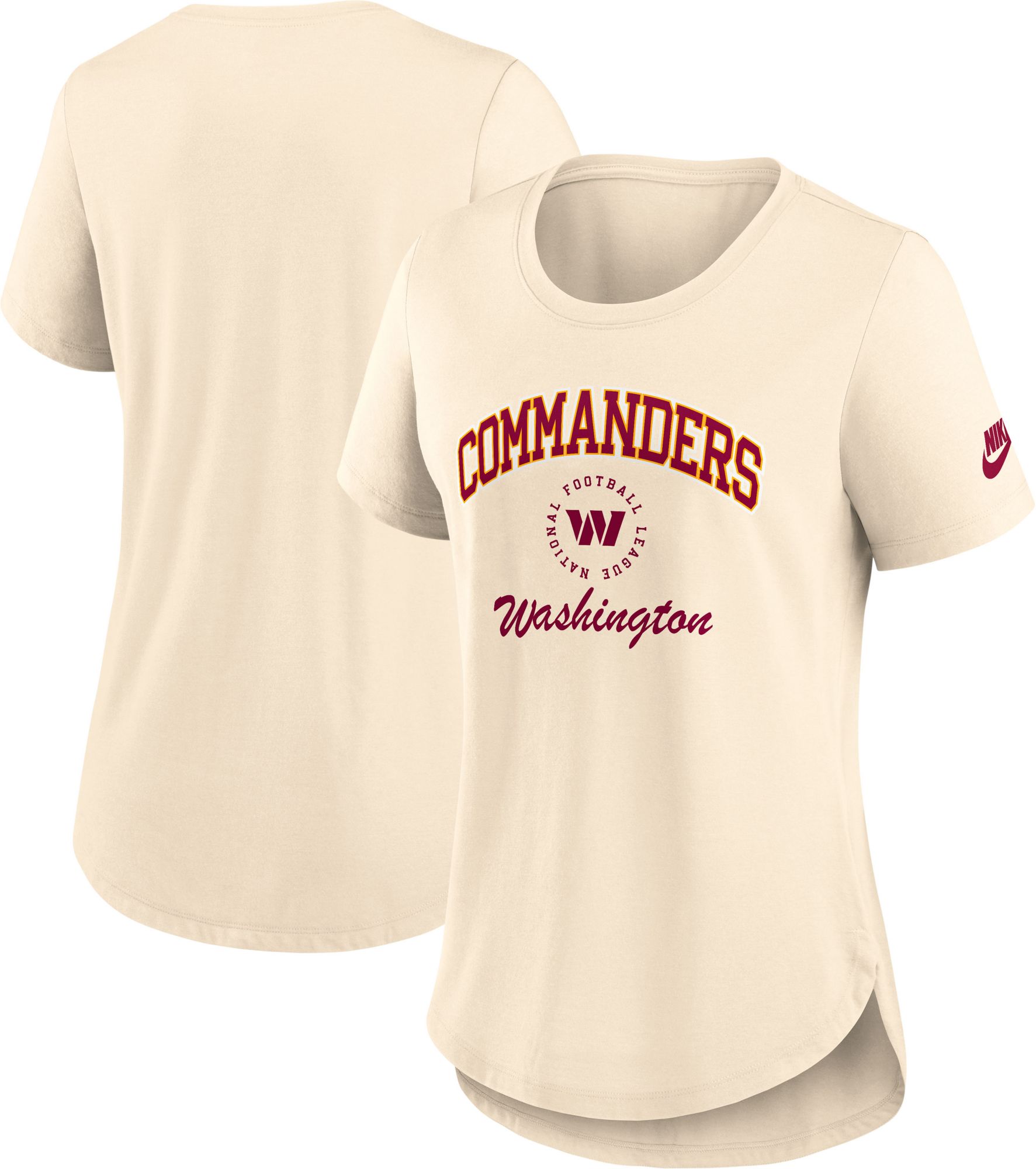 Nike Women's Washington Commanders Tan Rewind T-Shirt product image