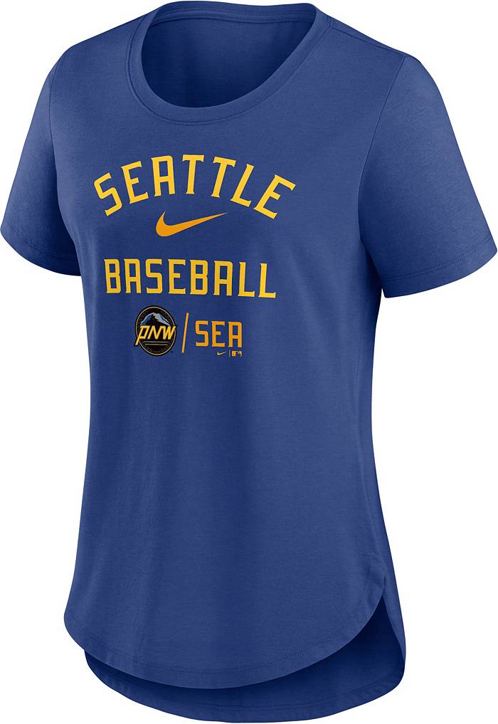 Men's Homage Gray Seattle Mariners Diamond Tri-Blend T-Shirt Size: Medium