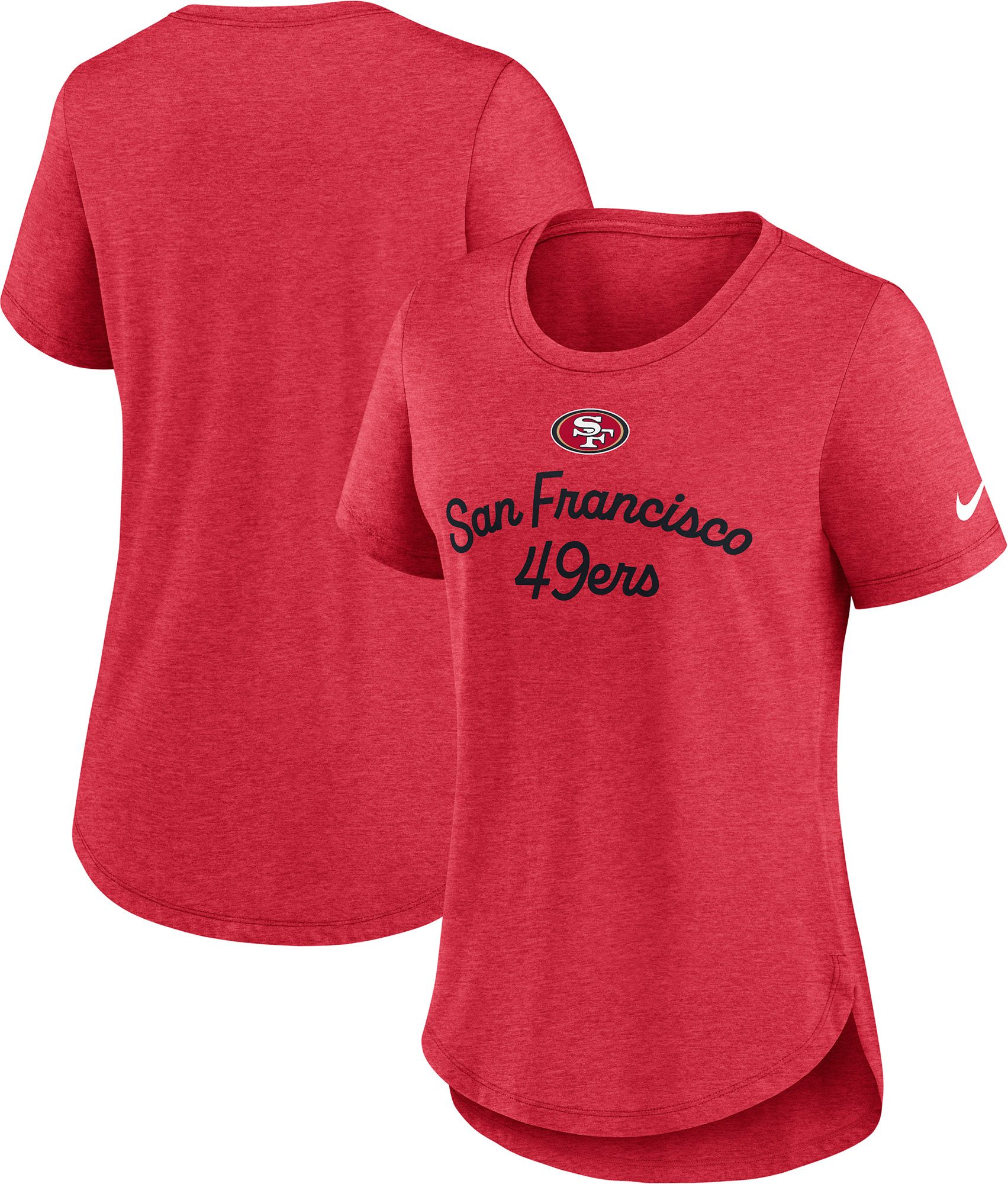 Nike Women's San Francisco 49ers Red Triblend T-Shirt product image