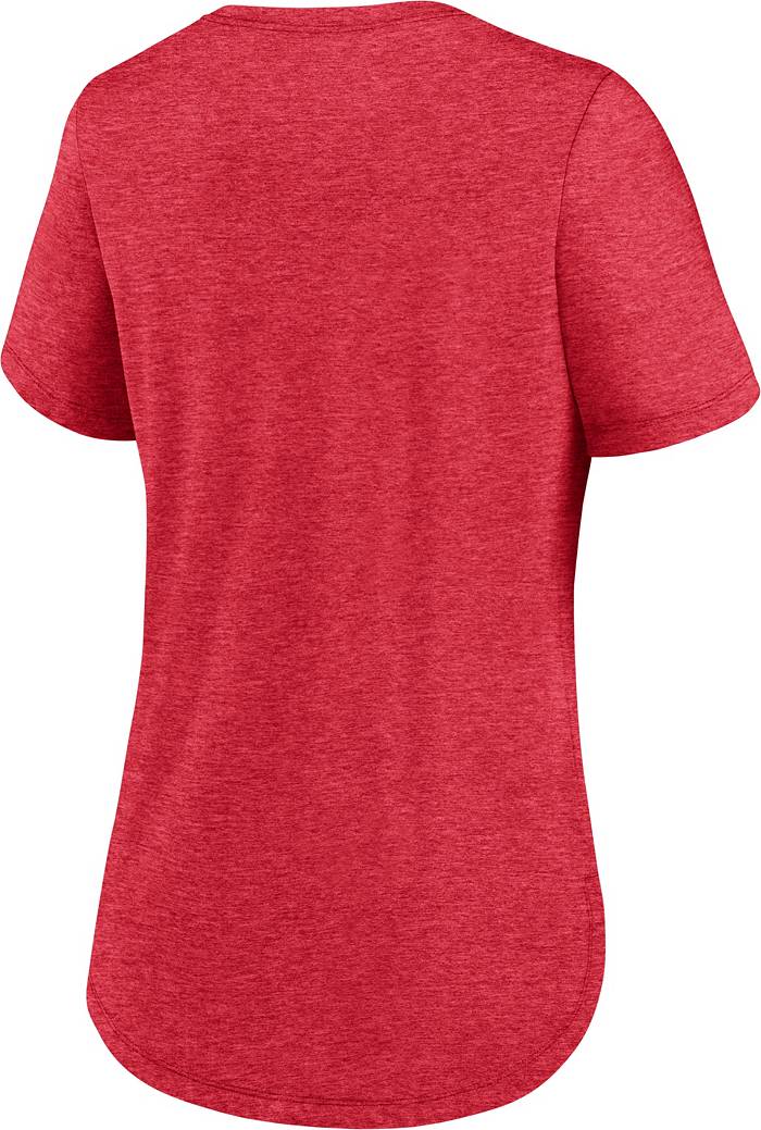 Women's Fanatics Branded Red Philadelphia Phillies State Script T-Shirt