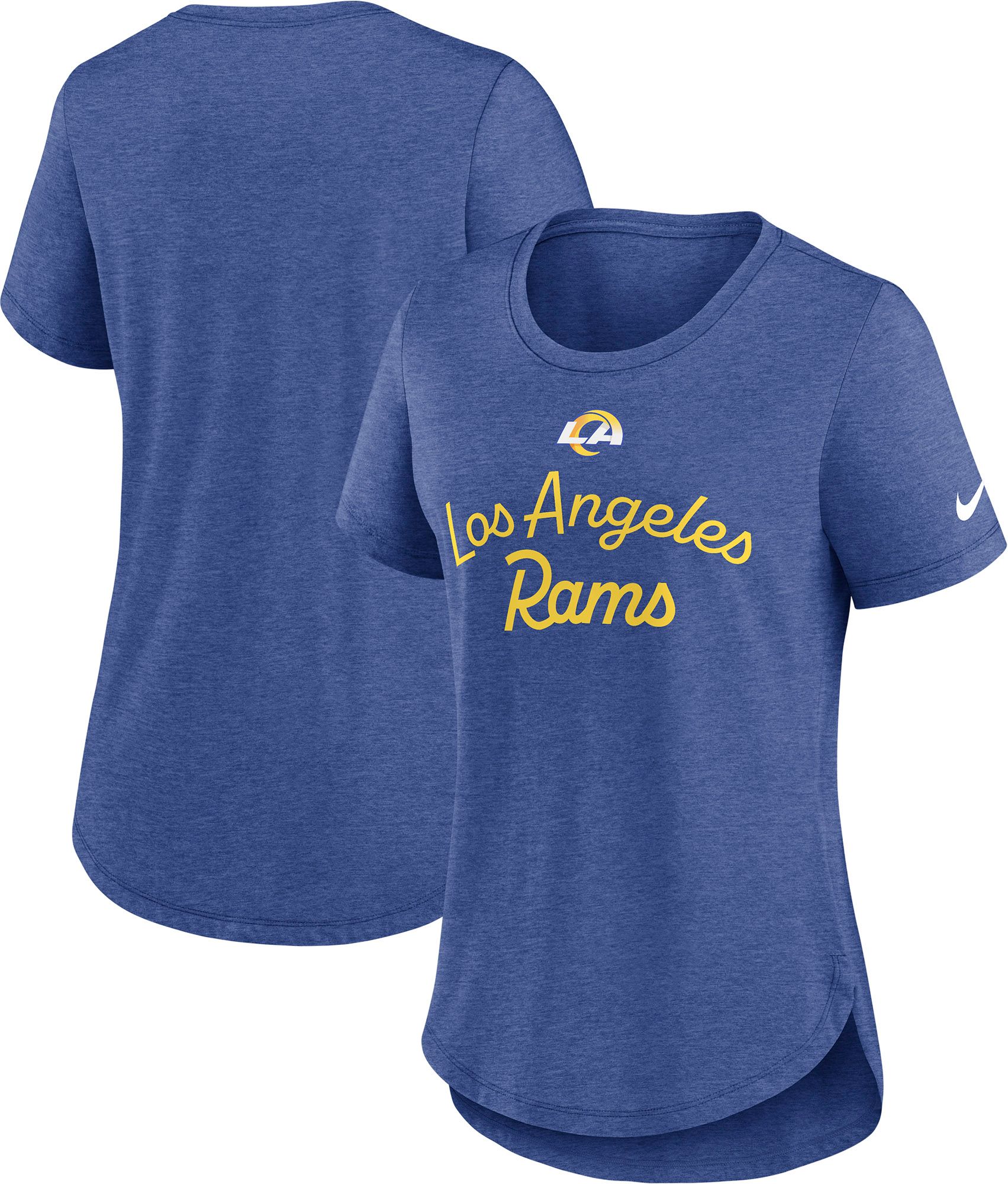 Nike Women's Los Angeles Rams Blue Triblend T-Shirt product image