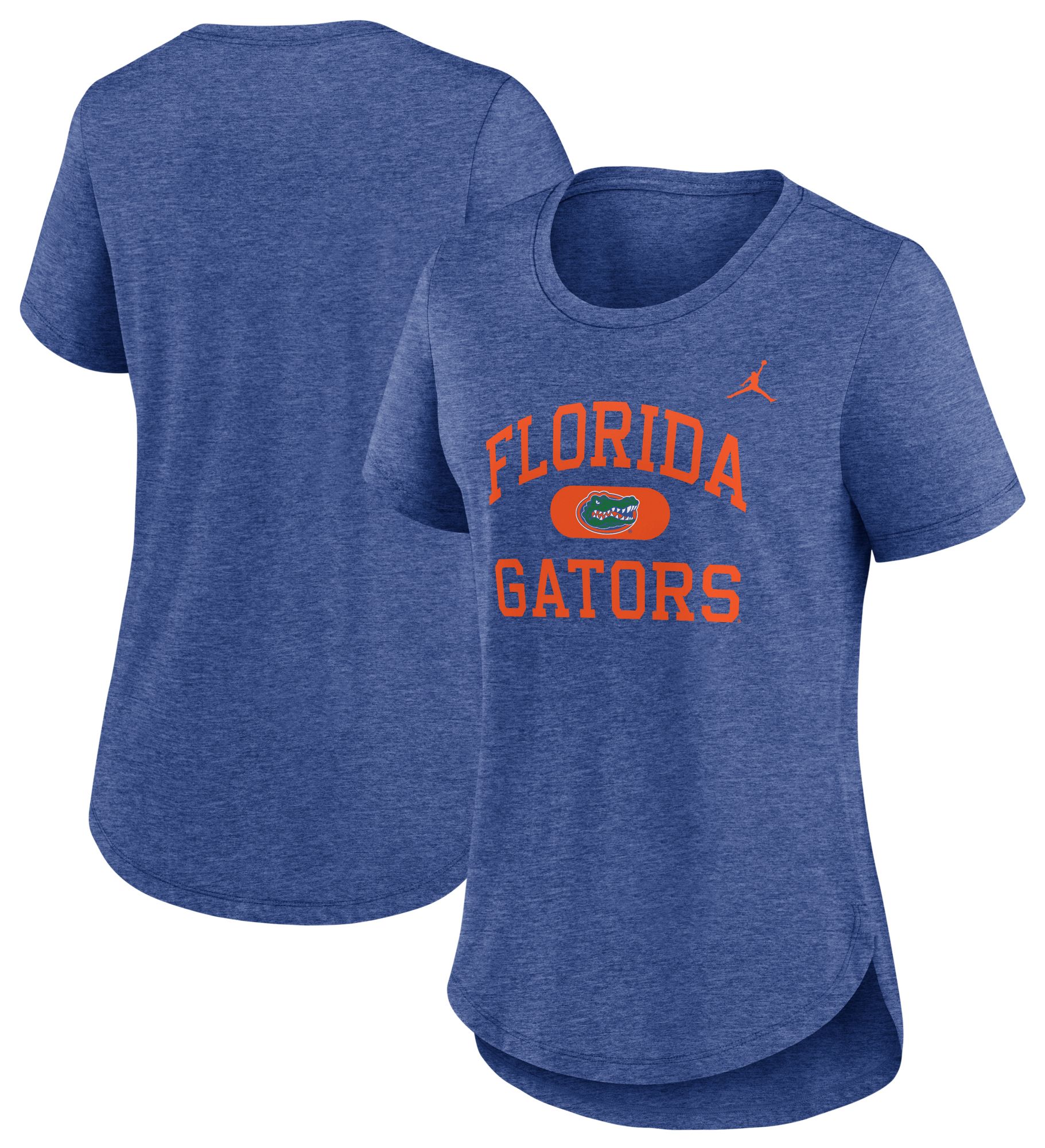 Nike Women's Florida Gators Blue Heather Tri-Blend V-Neck T-Shirt product image