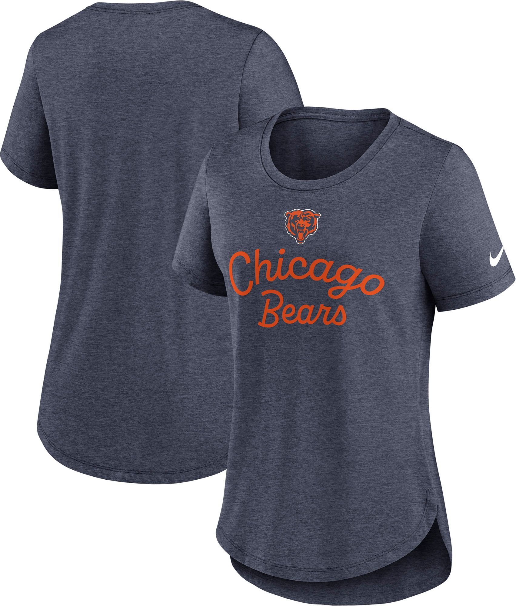 Nike Women's Chicago Bears Navy Triblend T-Shirt product image
