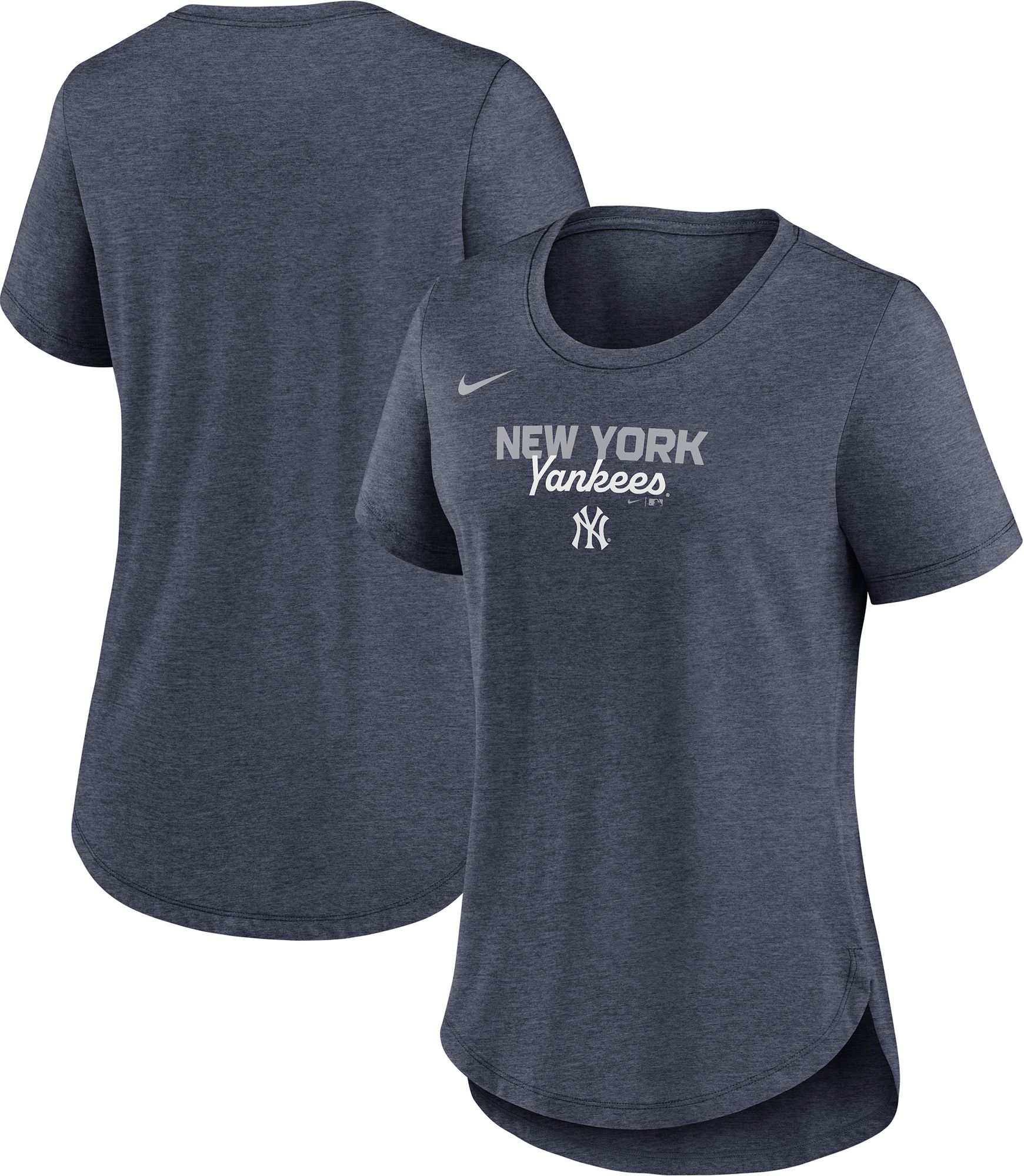 Nike Women's New York Yankees Navy Arch Triblend T-Shirt product image