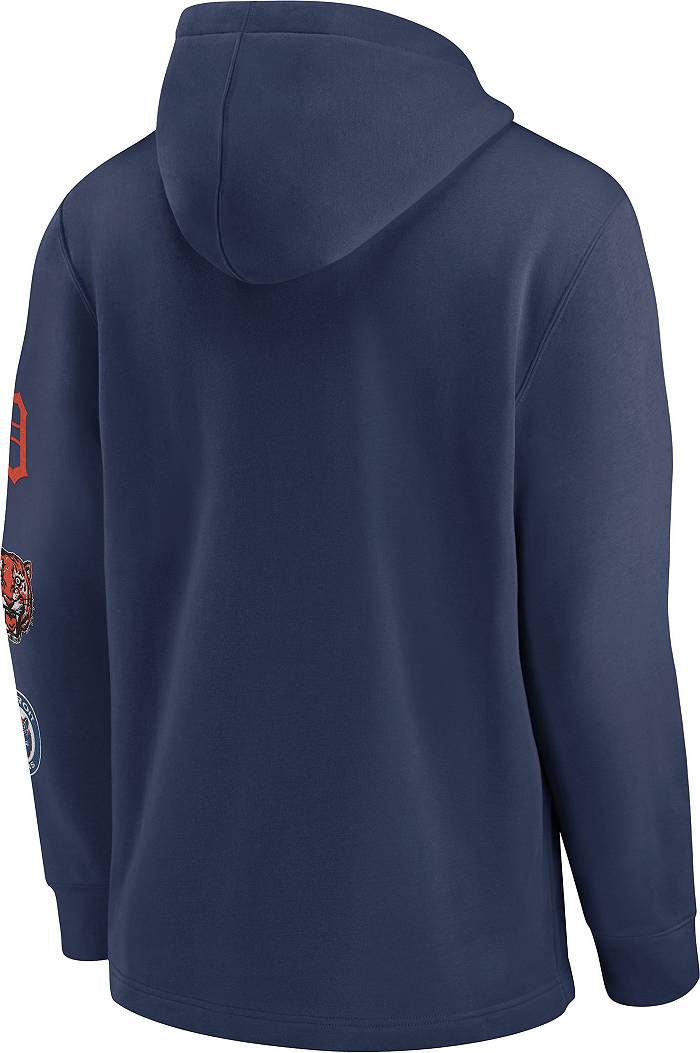 Men's Nike Navy/White Detroit Tigers Cooperstown Collection V-Neck Pullover  Windbreaker
