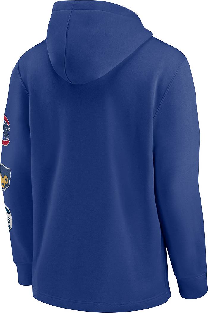 Men's Nike Royal/Light Blue Chicago Cubs Cooperstown Collection V-Neck  Pullover Windbreaker