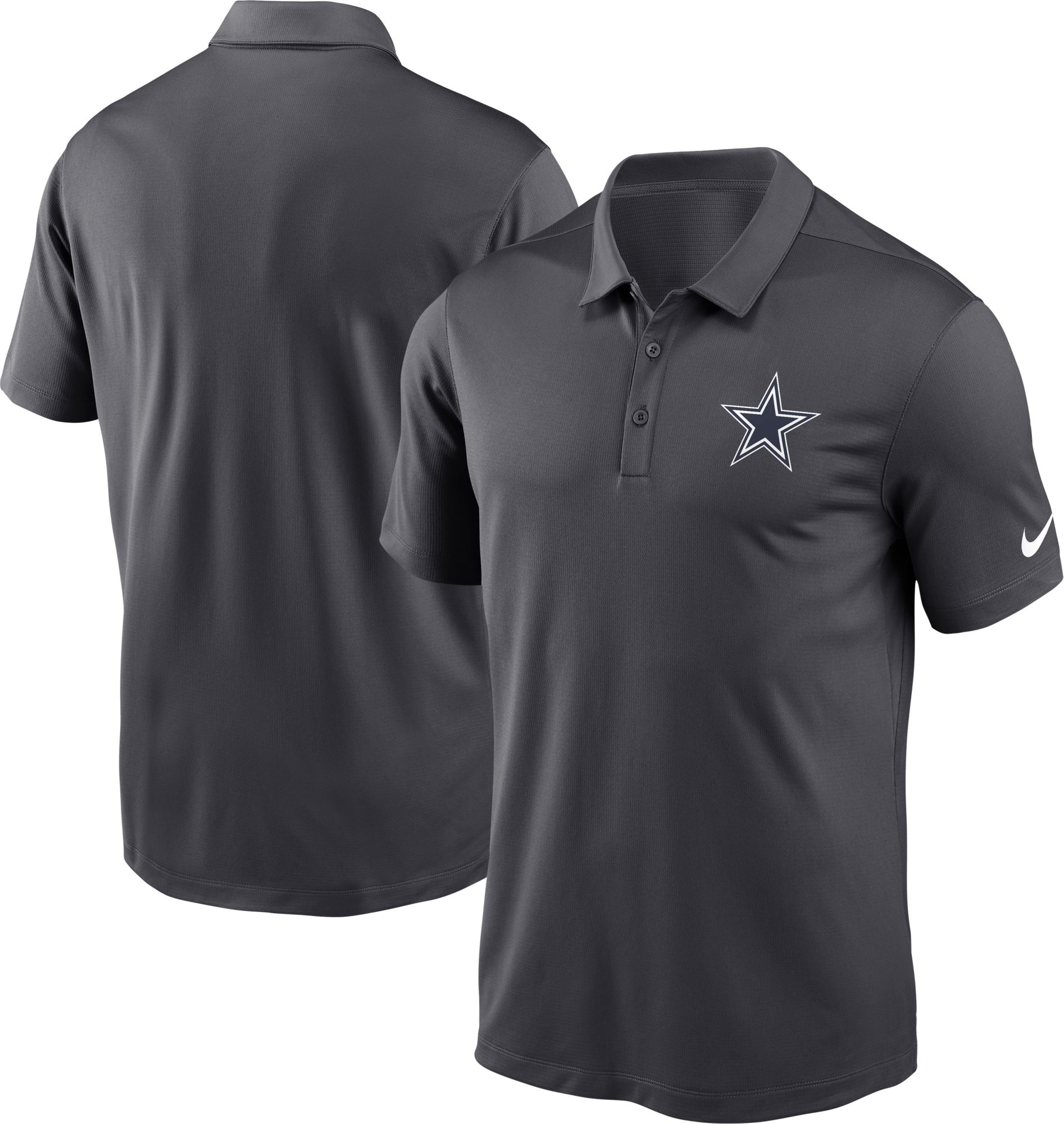 Nike Men's Dallas Cowboys Anthracite Franchise Polo