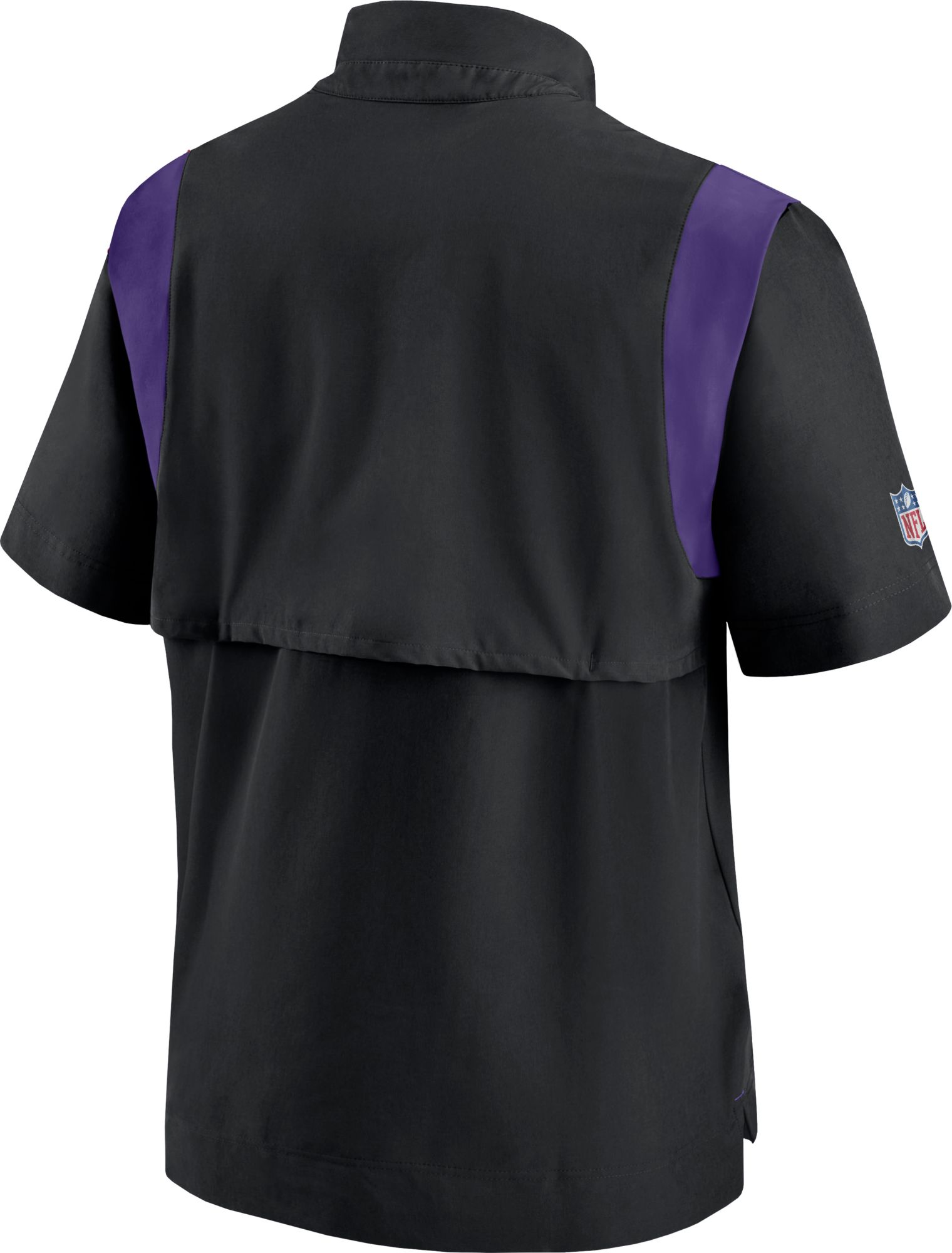Nike Men's Minnesota Vikings Coaches Sideline Short Sleeve Black Jacket product image