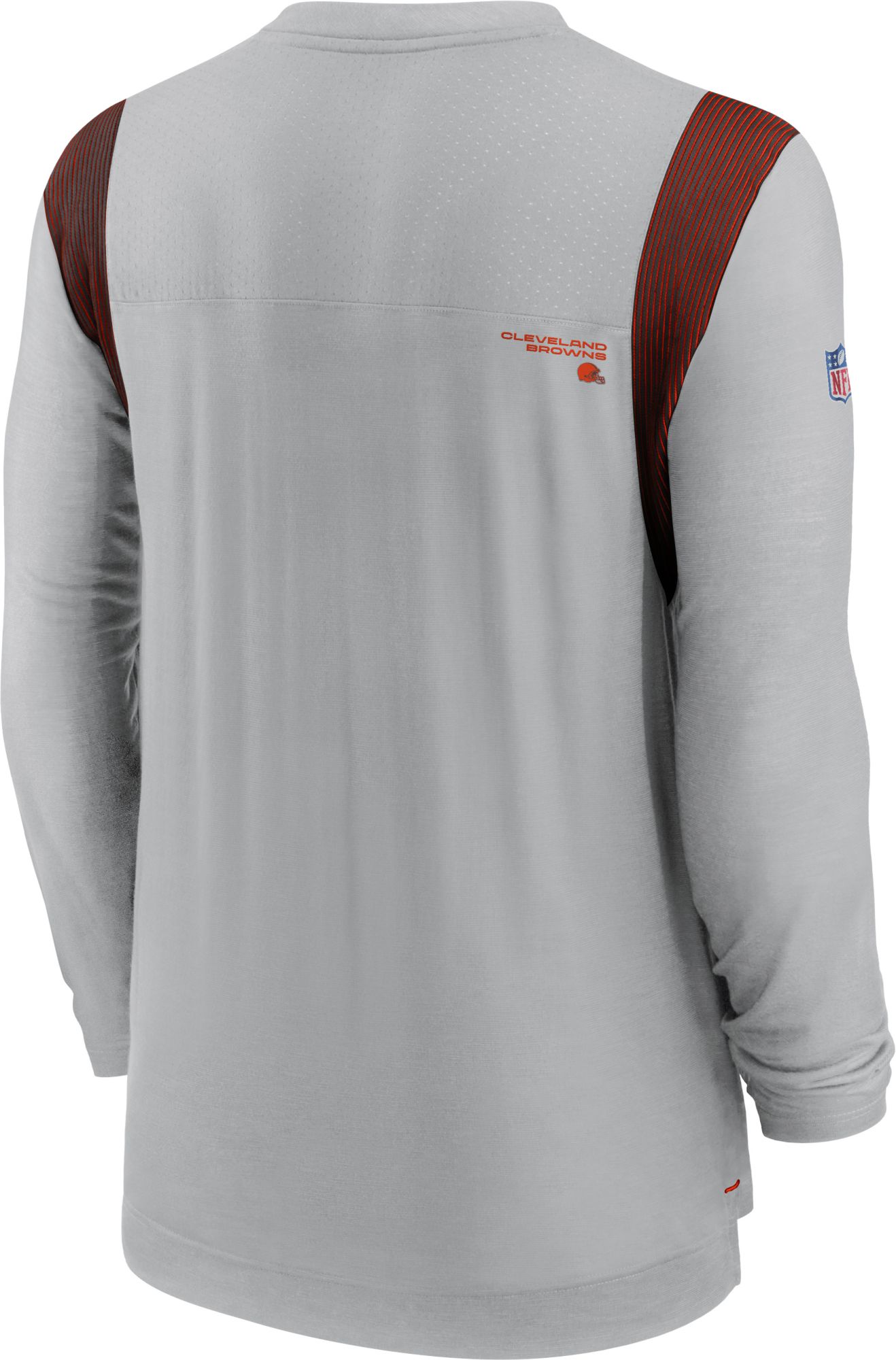 Nike Men's Cleveland Browns Sideline Player Dri-FIT Long Sleeve Silver T-Shirt product image