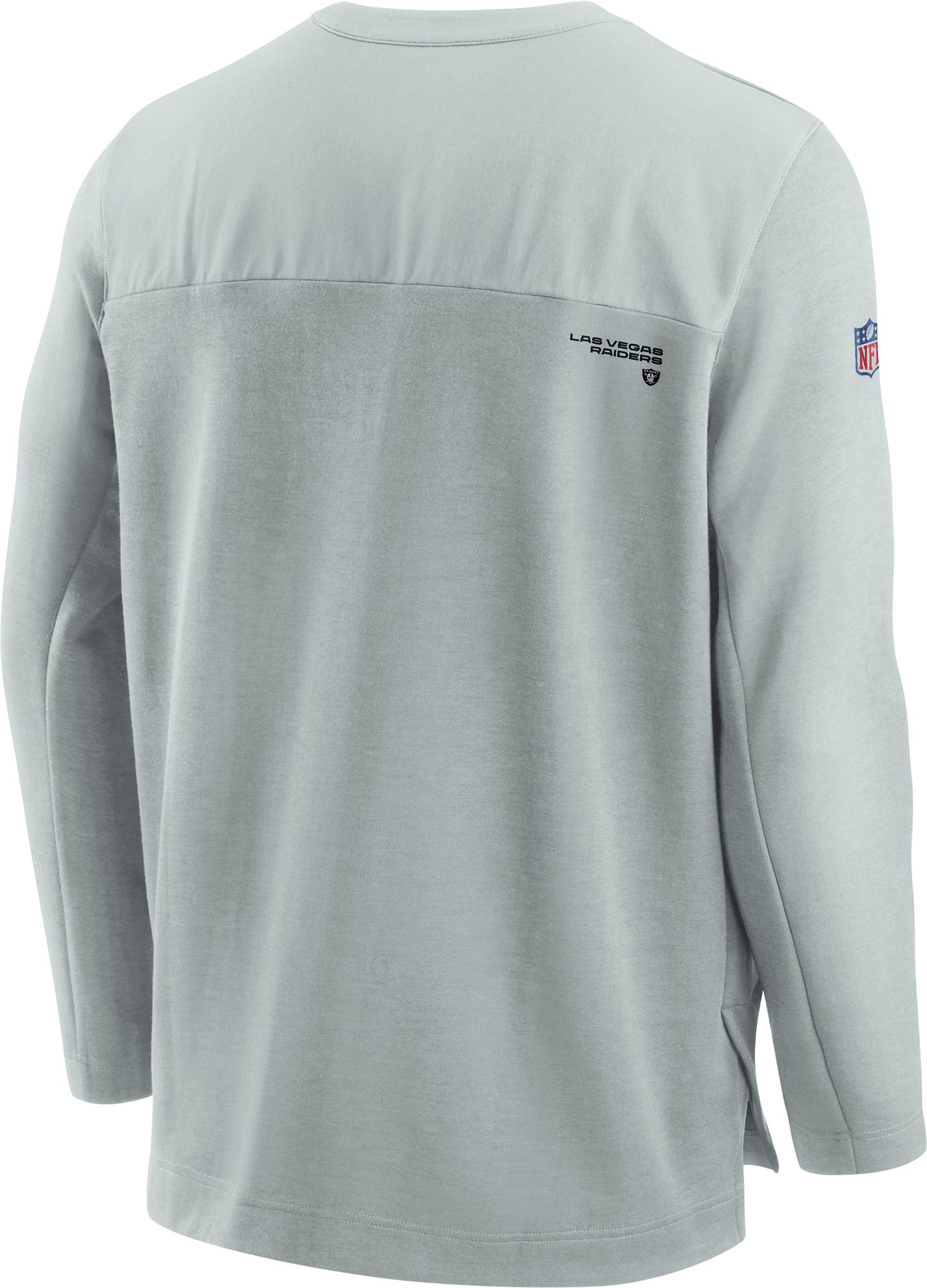 Nike Men's Las Vegas Raiders Sideline Coach Half-Zip Silver Pullover product image