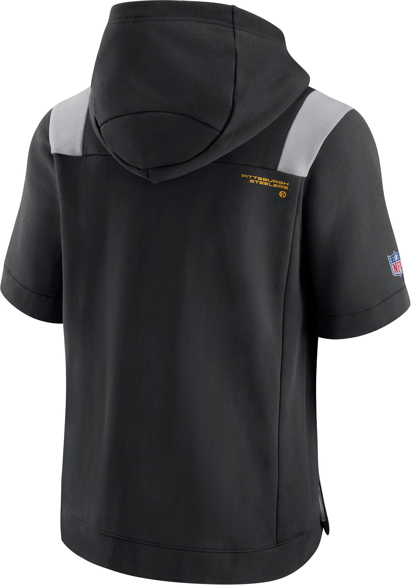 Nike Men's Pittsburgh Steelers Sideline Showout Full-Zip Short-Sleeve Hoodie product image