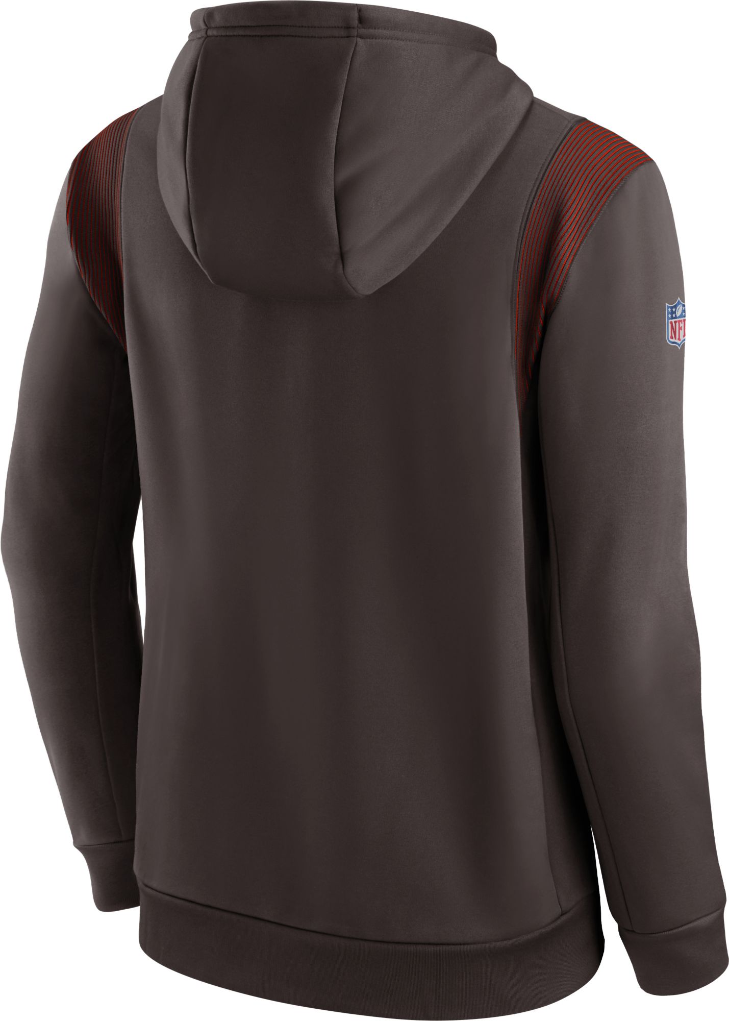 Nike Men's Cleveland Browns Sideline Therma-FIT Brown Pullover Hoodie product image