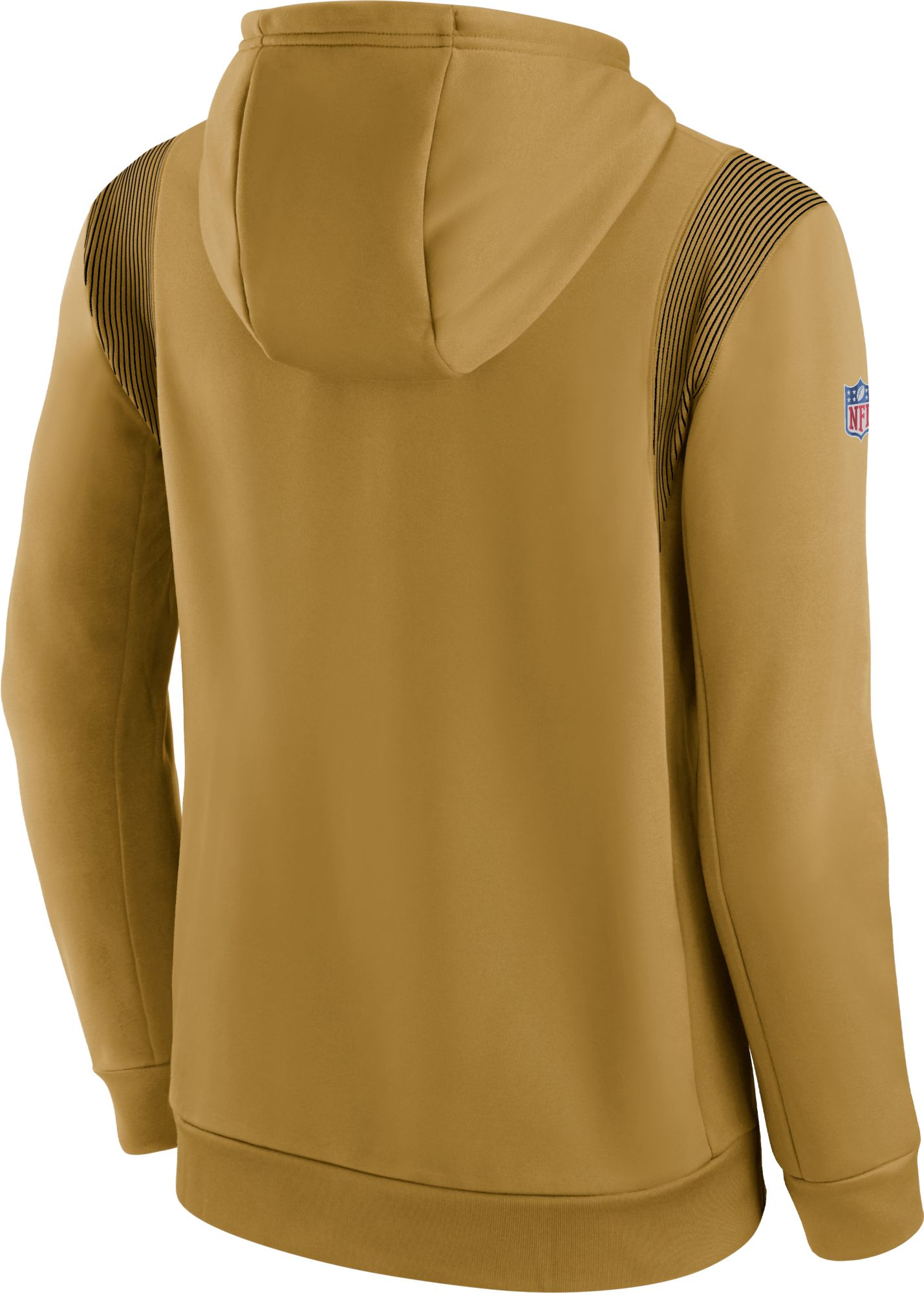 Nike Men's New Orleans Saints Sideline Therma-FIT Gold Pullover Hoodie product image
