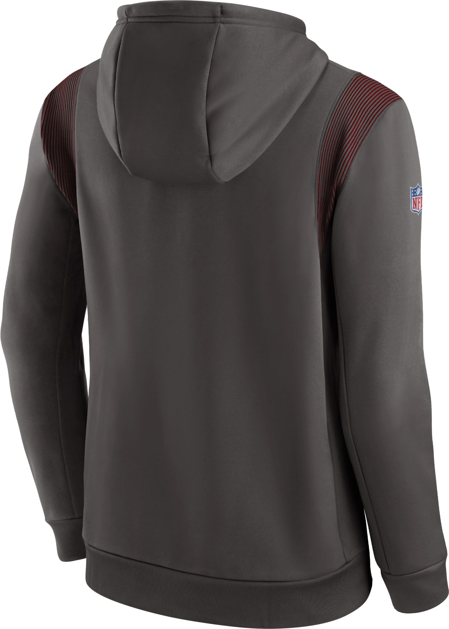 Nike Men's Tampa Bay Buccaneers Sideline Therma-FIT Pewter Pullover Hoodie product image