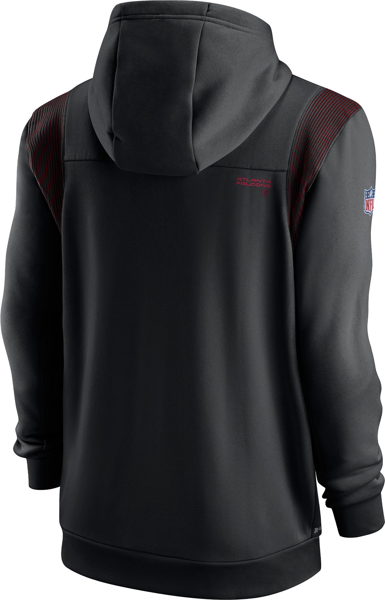 Nike Men's Atlanta Falcons Sideline Therma-FIT Full-Zip Black Hoodie product image