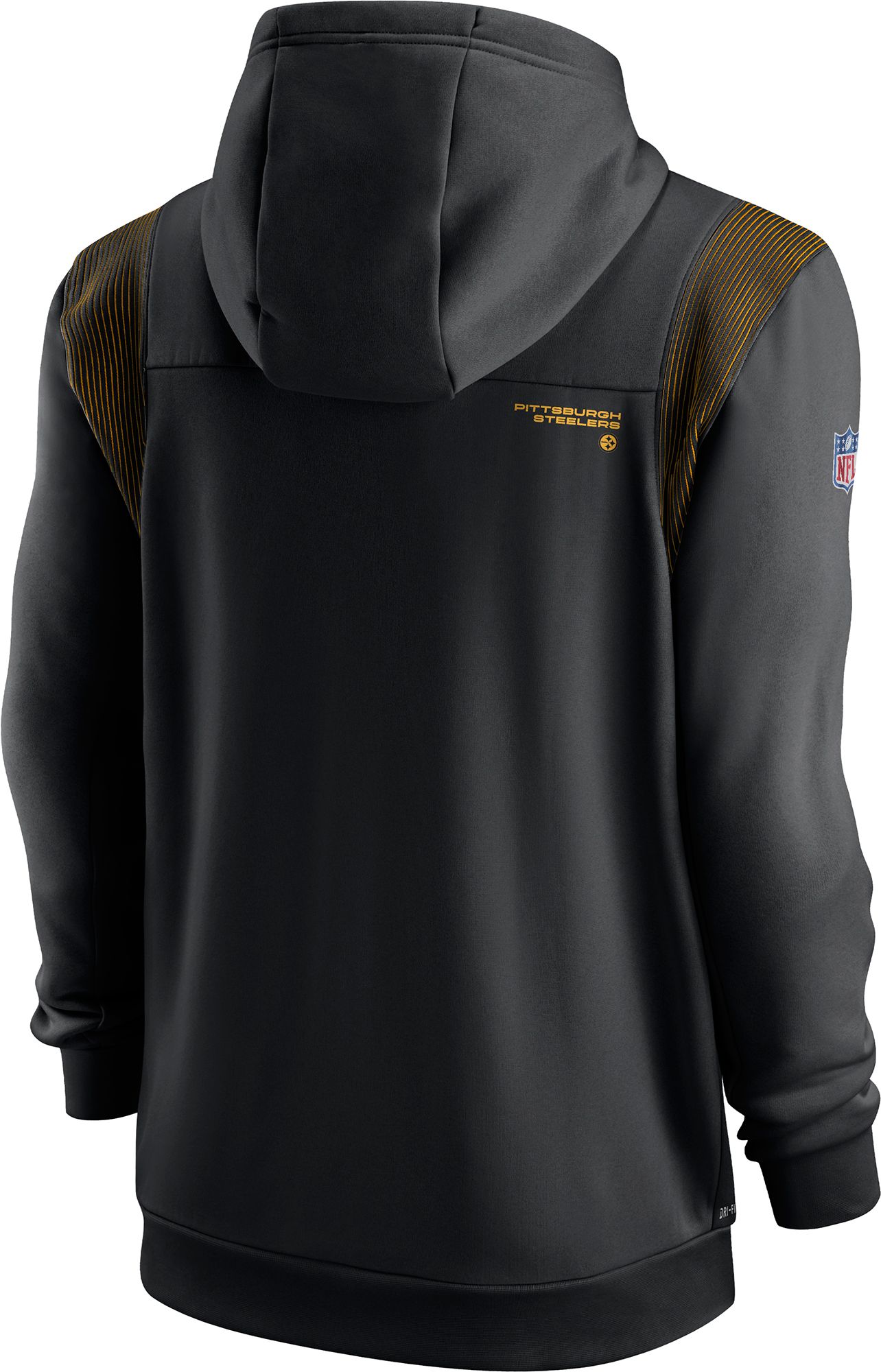 Nike Men's Pittsburgh Steelers Sideline Therma-FIT Full-Zip Black Hoodie product image