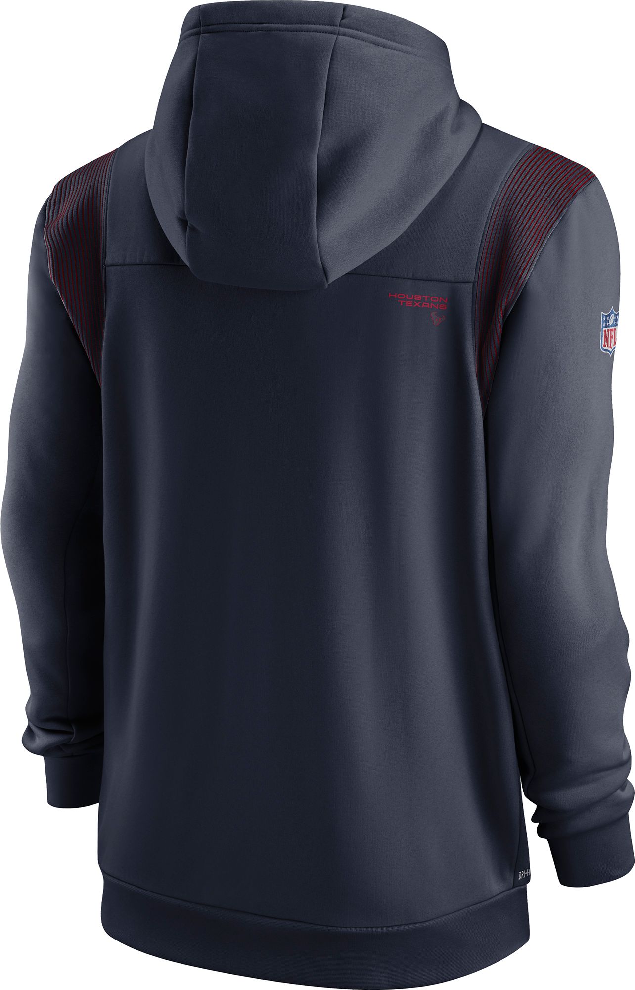 Nike Men's Houston Texans Sideline Therma-FIT Full-Zip Navy Hoodie product image