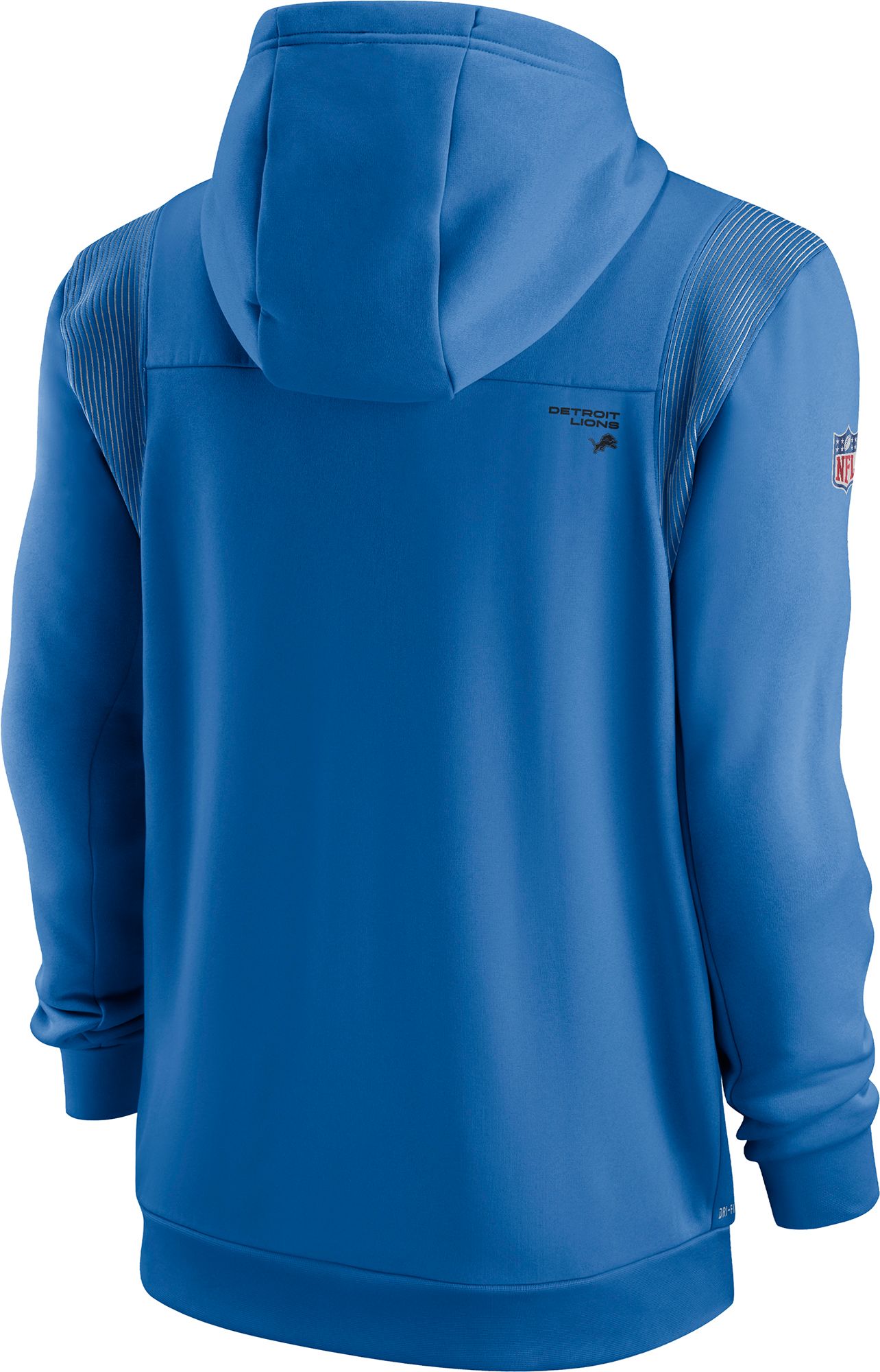 Nike Men's Detroit Lions Sideline Therma-FIT Full-Zip Blue Hoodie product image