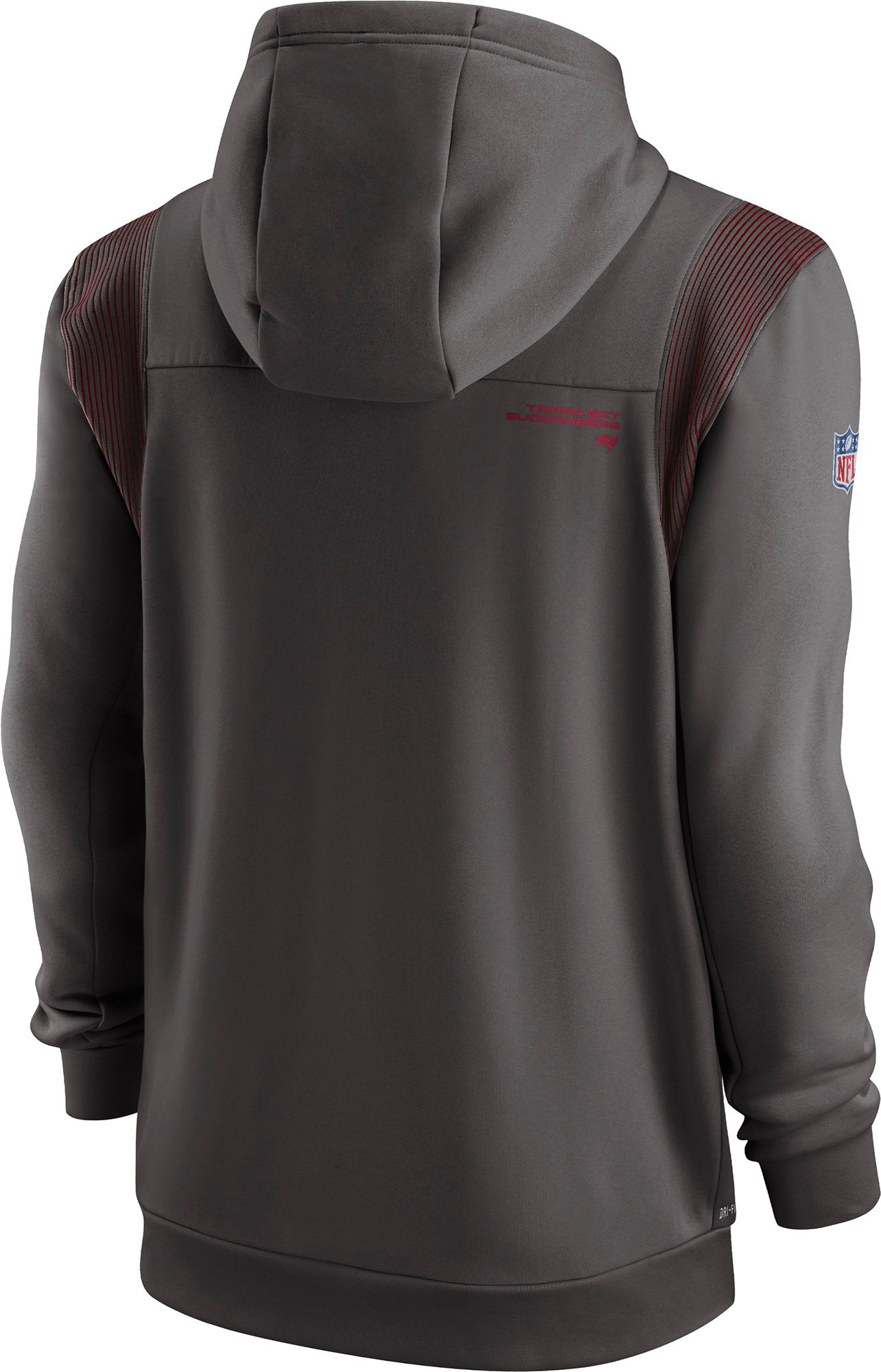 Nike Men's Tampa Bay Buccaneers Sideline Therma-FIT Full-Zip Pewter Hoodie product image