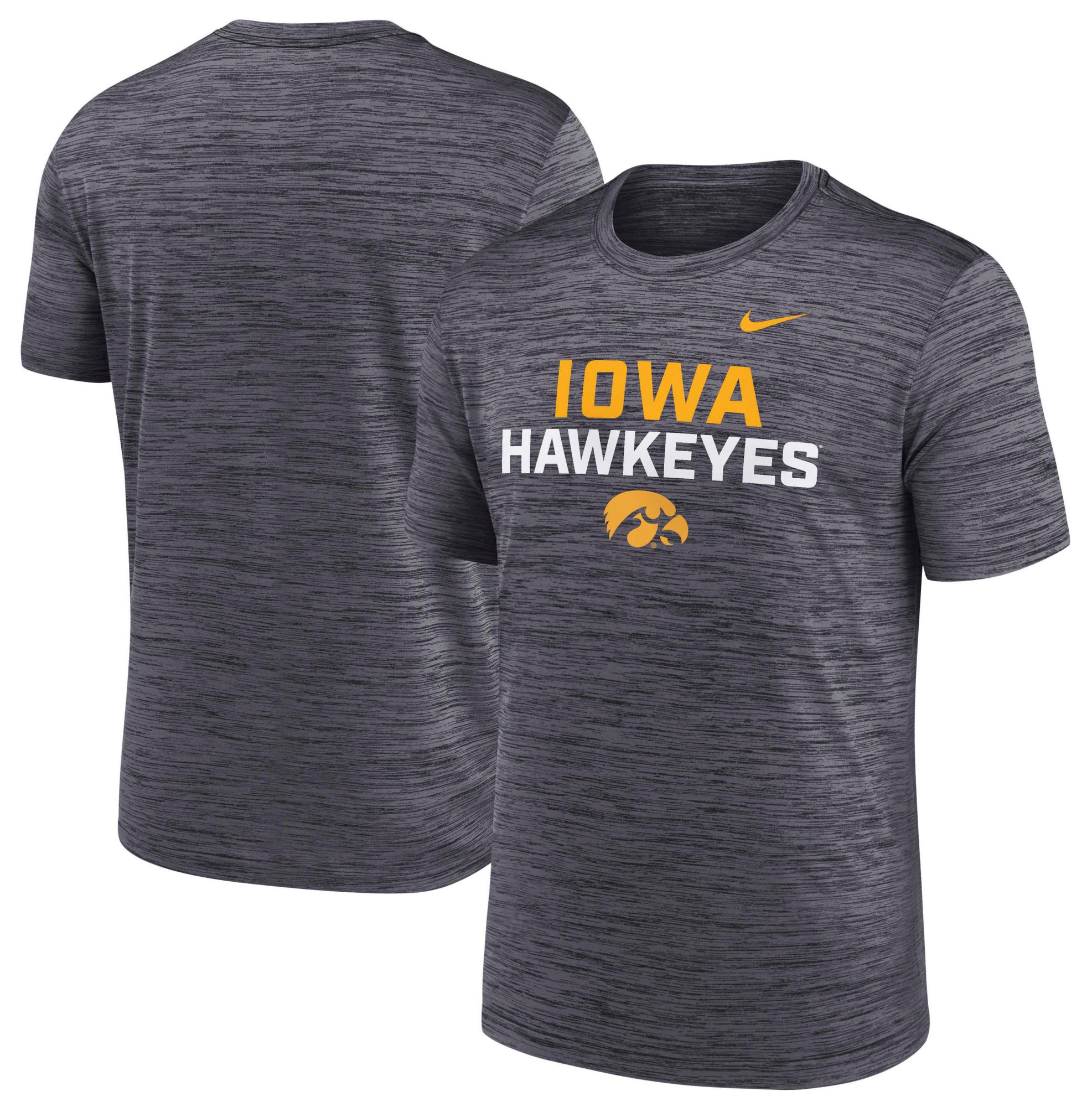 Nike Men's Iowa Hawkeyes Black Velocity Stack T-Shirt product image