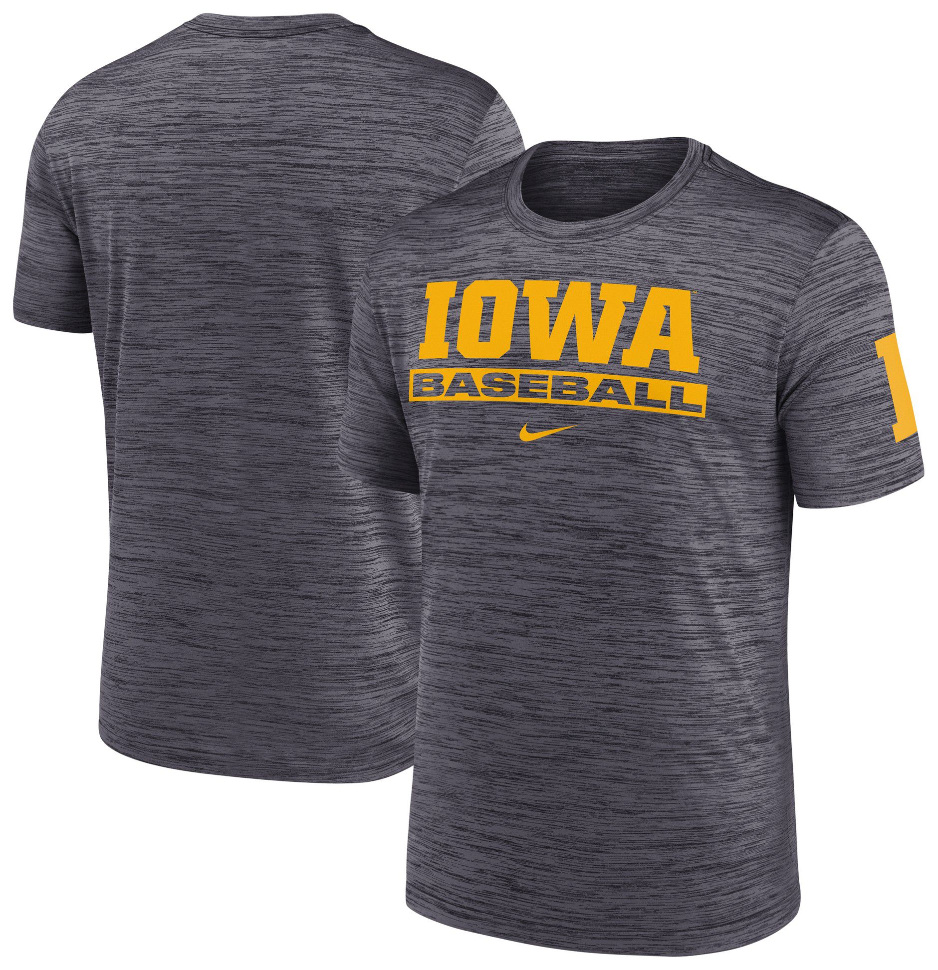 Nike Adult Iowa Hawkeyes Baseball Black T-Shirt product image