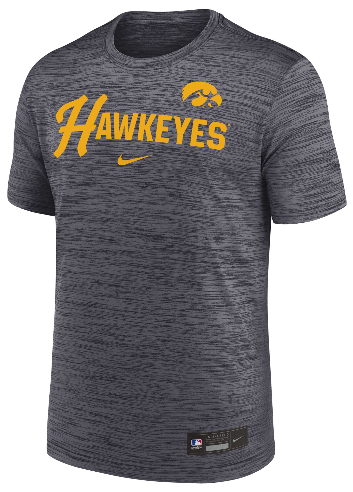 Nike Men's Iowa Hawkeyes Black Script Heathered Legend T-Shirt product image