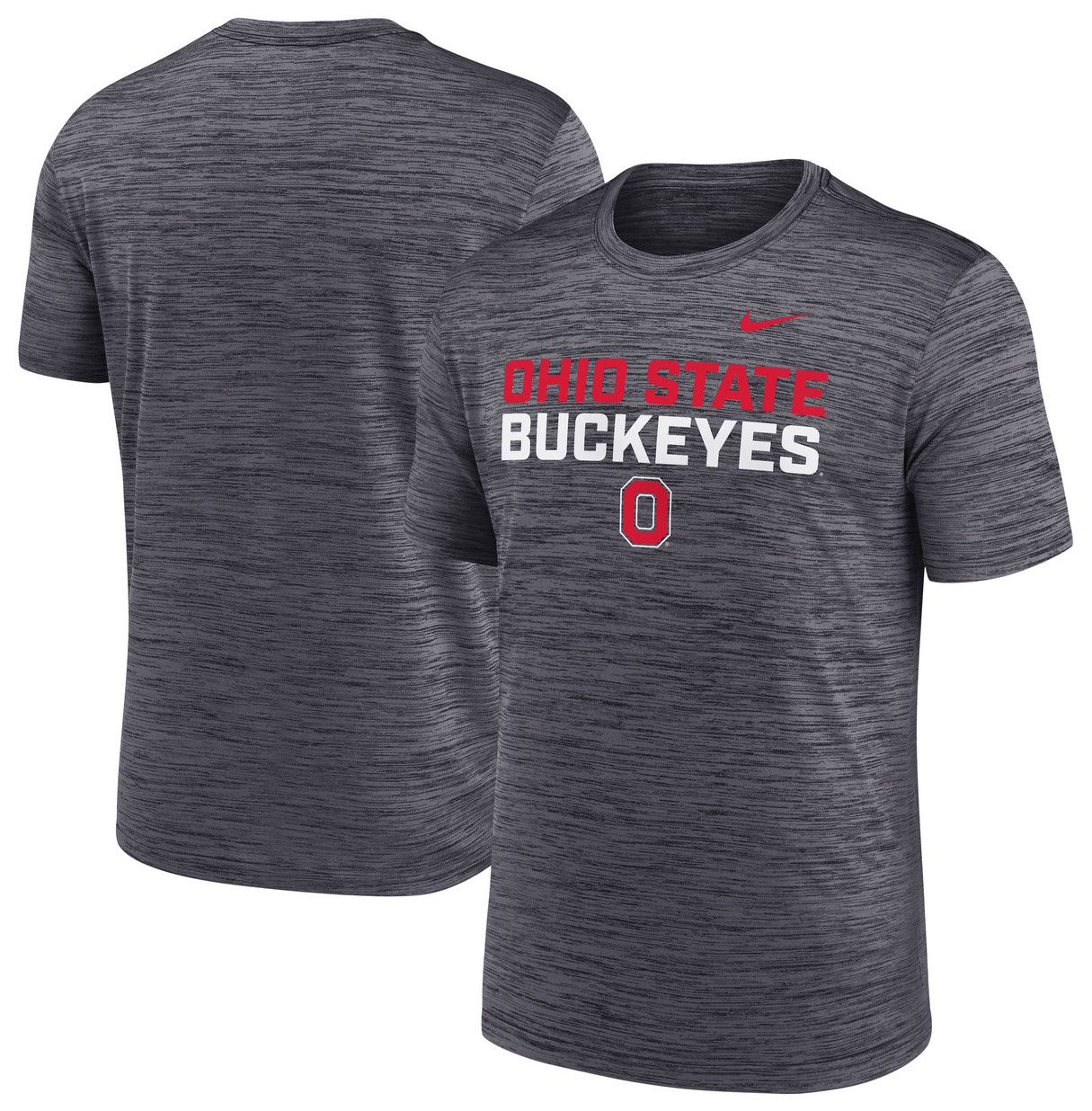 Nike Men's Ohio State Buckeyes Black Velocity Stack T-Shirt product image