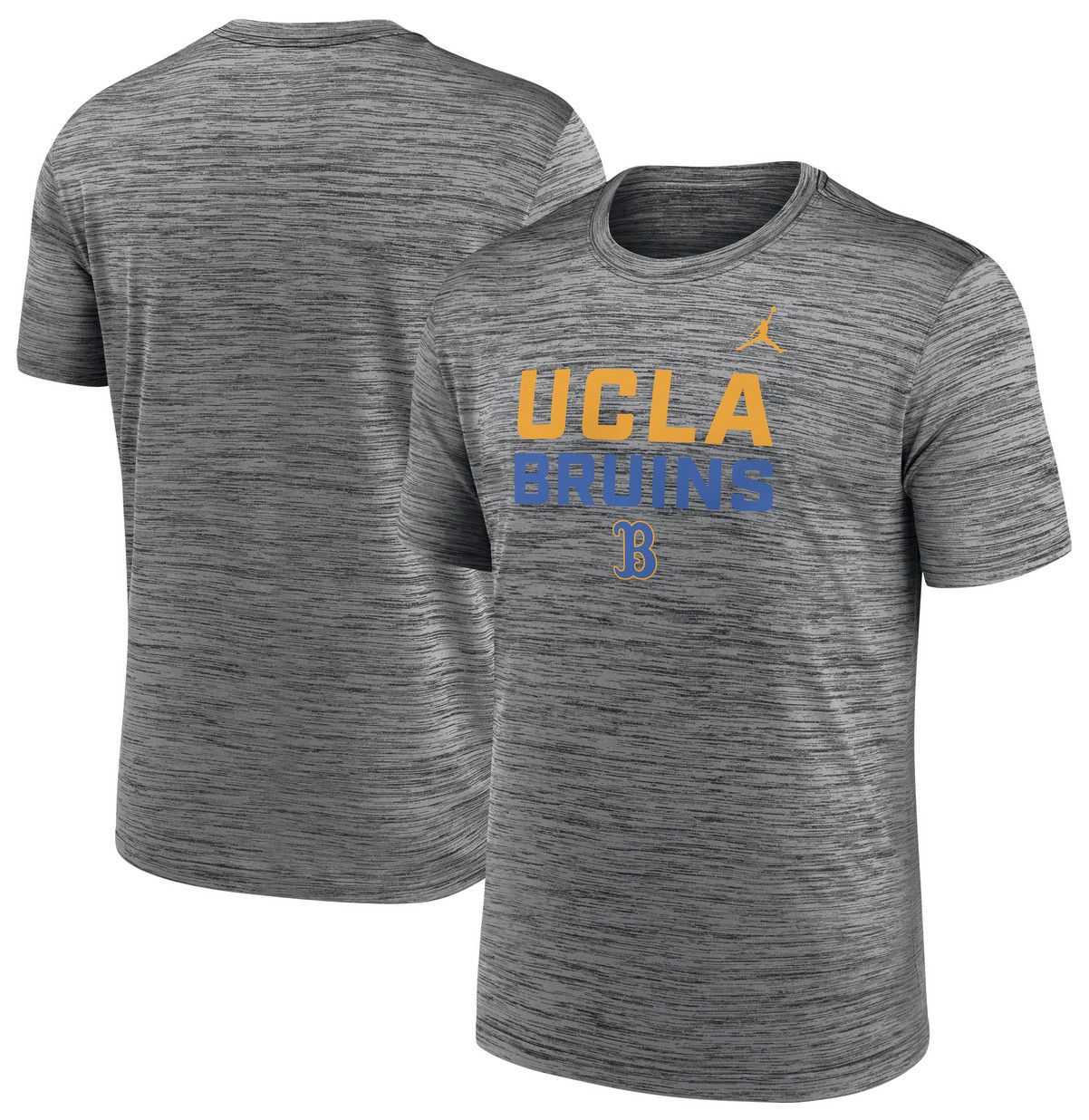 Jordan Men's UCLA Bruins Anthracite Center Stack Velocity T-Shirt product image