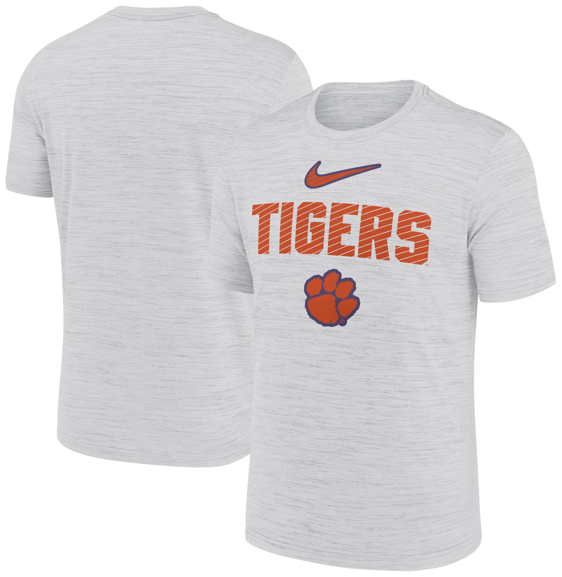 Nike Men's Clemson Tigers White Dri-FIT Velocity T-Shirt product image