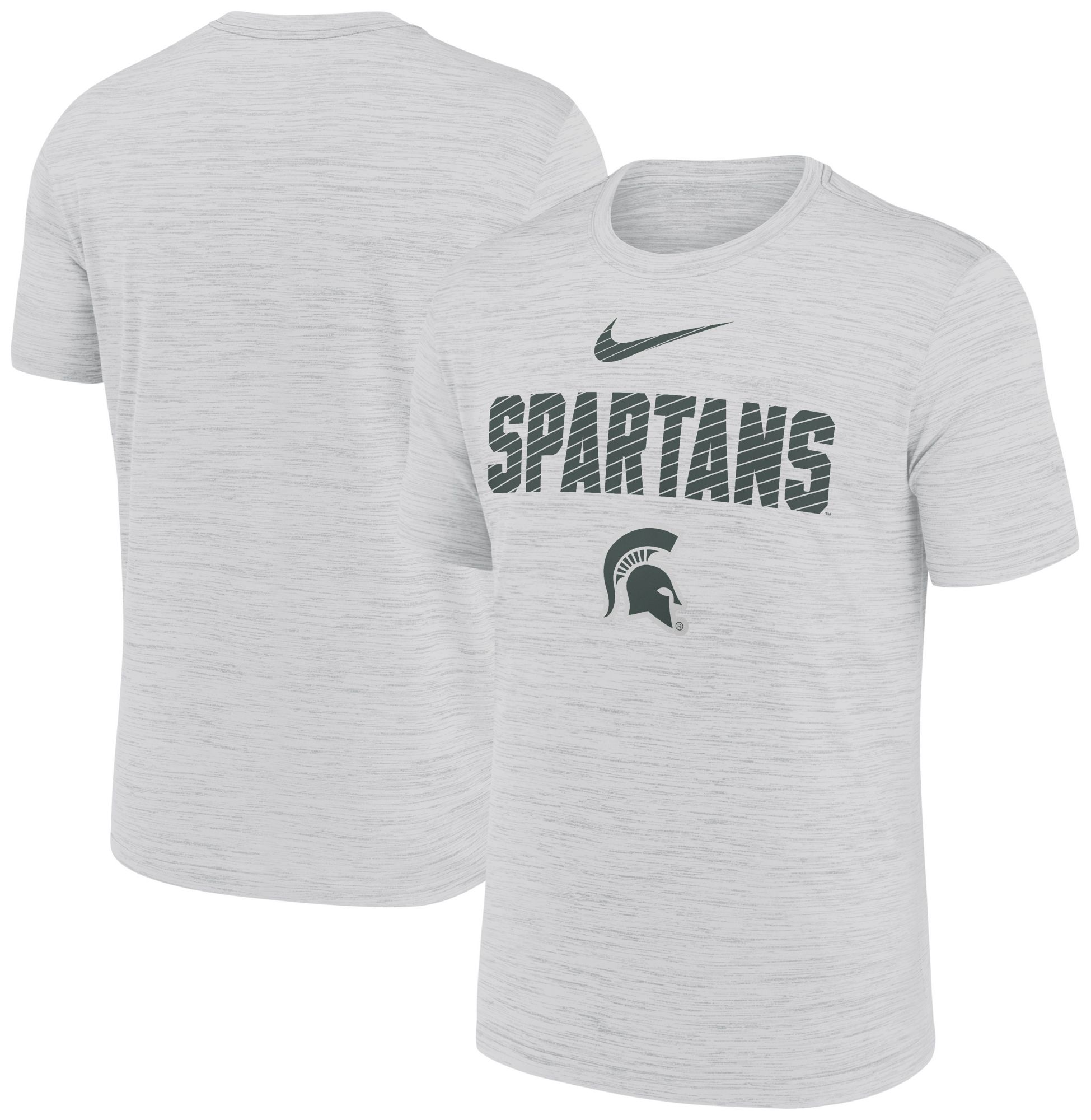 Nike Men's Michigan State Spartans White Dri-FIT Velocity T-Shirt product image