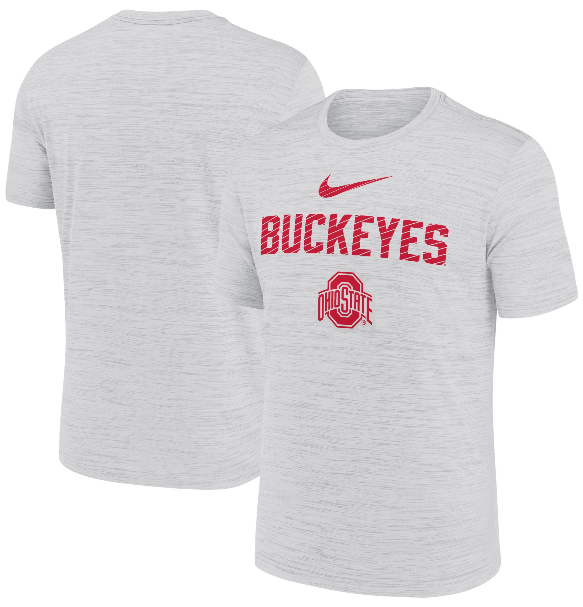 Nike Men's Ohio State Buckeyes White Dri-FIT Velocity T-Shirt product image