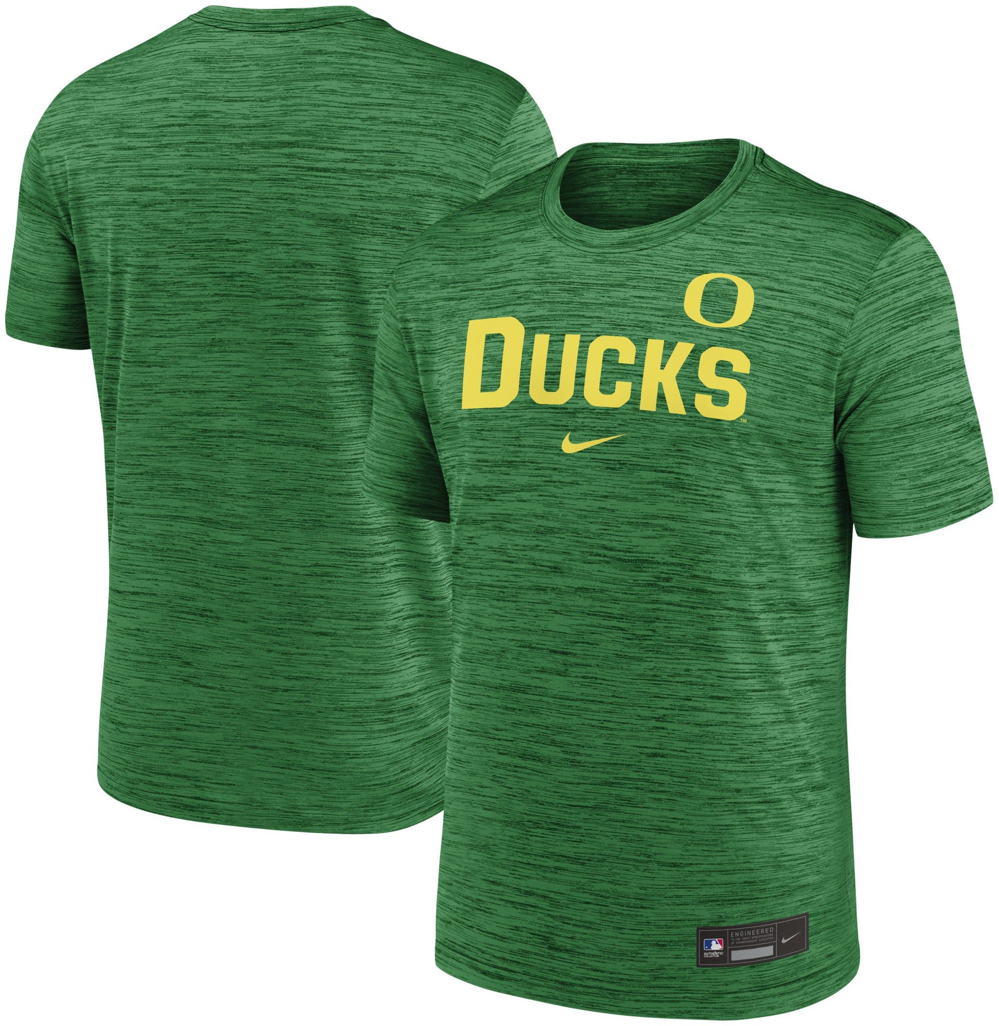 Nike Men's Oregon Ducks Apple Green Script Heathered Legend T-Shirt product image