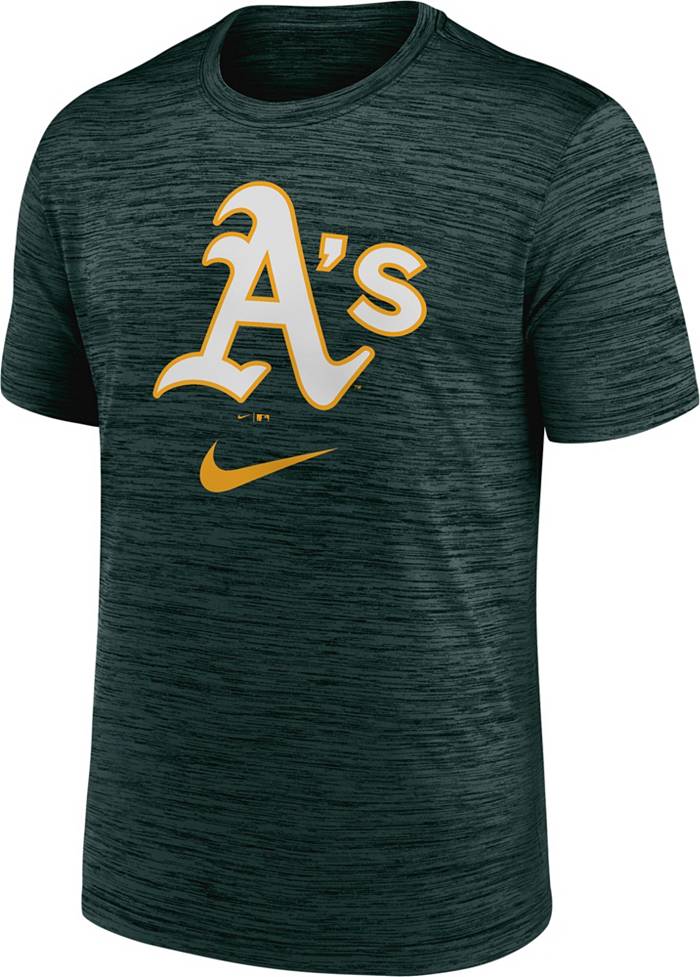 Nike Youth Nike Gold Oakland Athletics Authentic Collection Velocity  Practice Performance T-Shirt