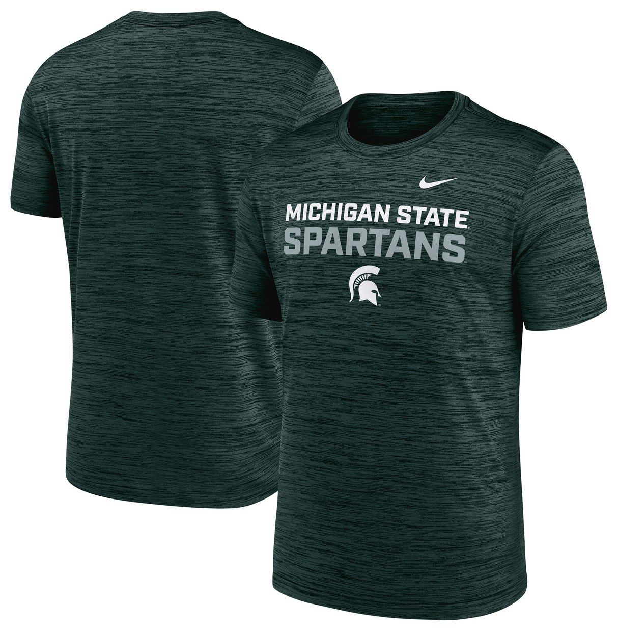 Nike Men's Michigan State Spartans Pro Green Velocity Stack T-Shirt product image