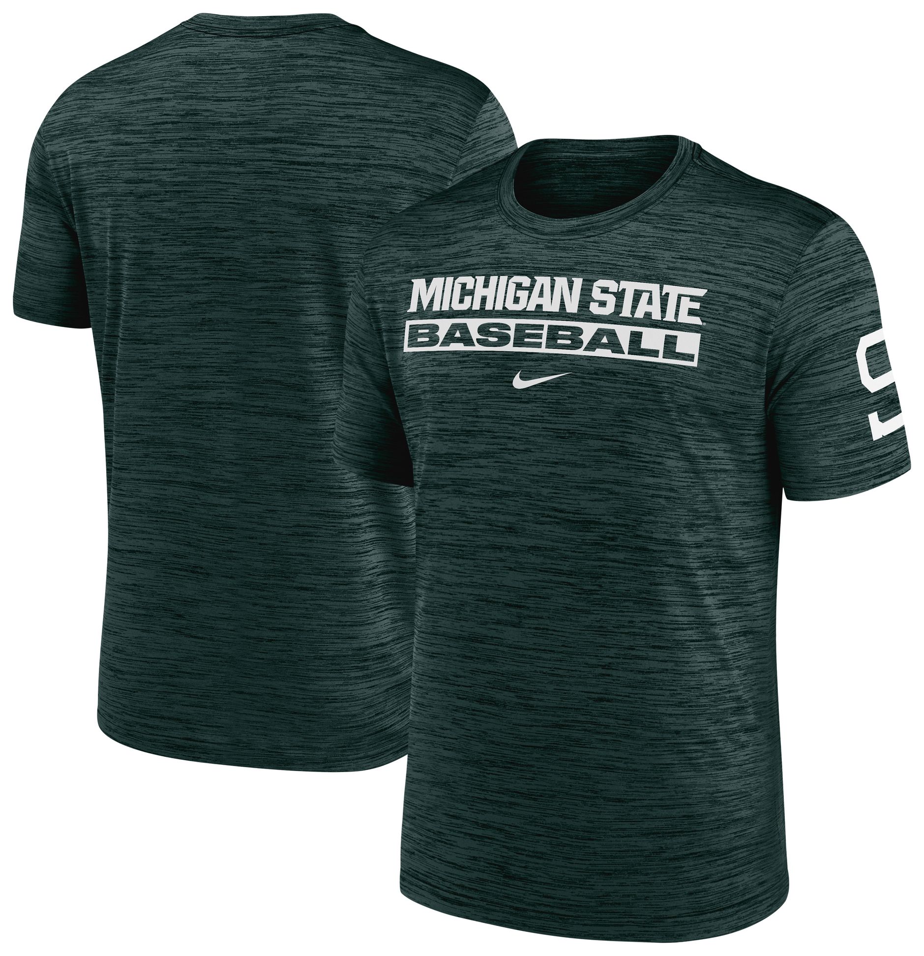 Nike Adult Michigan State Spartans Baseball Pro Green T-Shirt product image