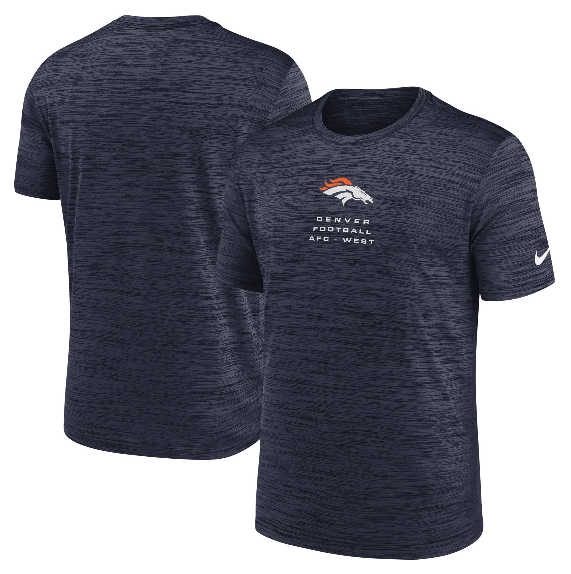 Nike Men's Denver Broncos Navy Carrier Velocity T-Shirt product image