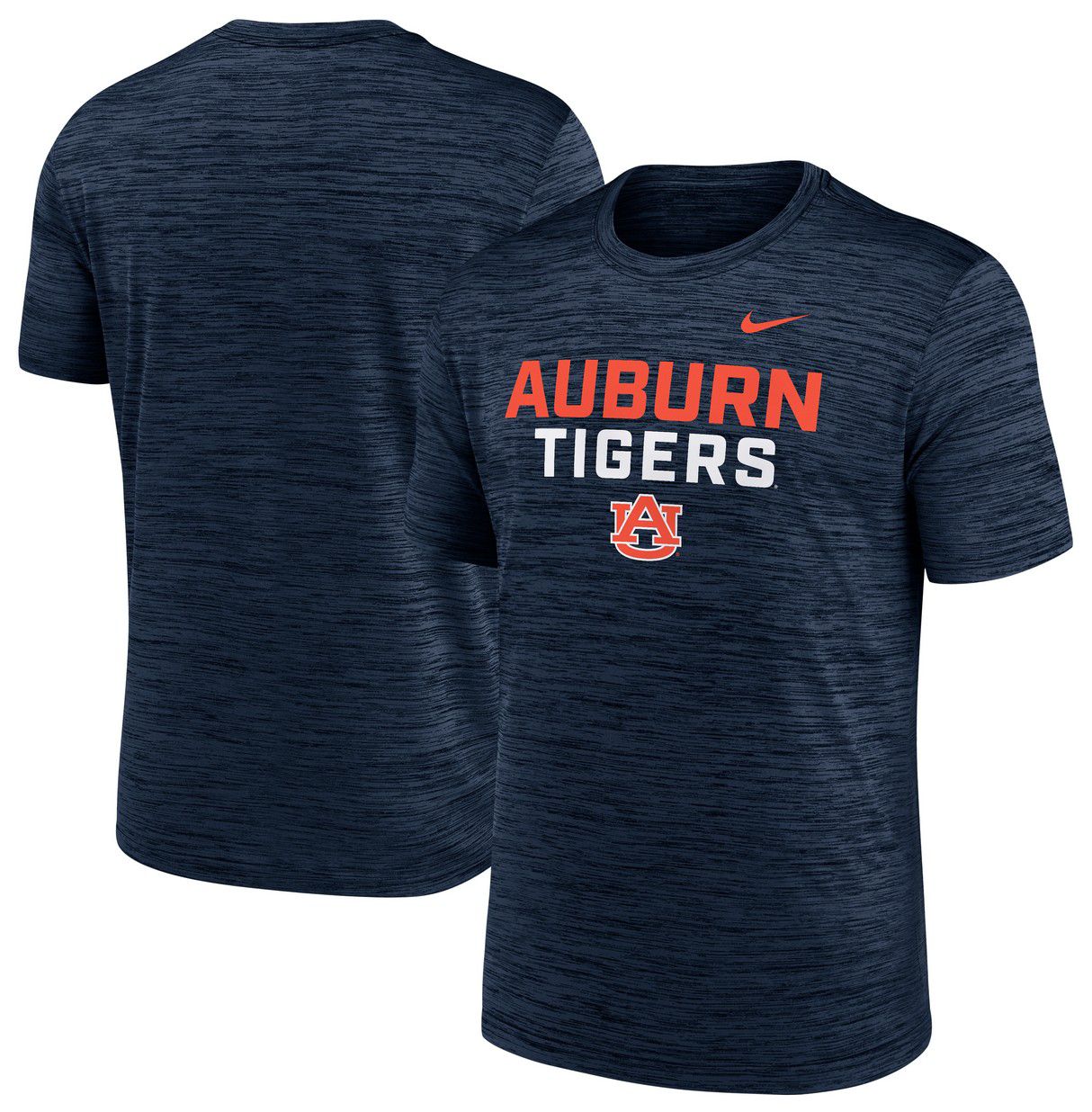Nike Men's Auburn Tigers College Navy Velocity Stack T-Shirt product image