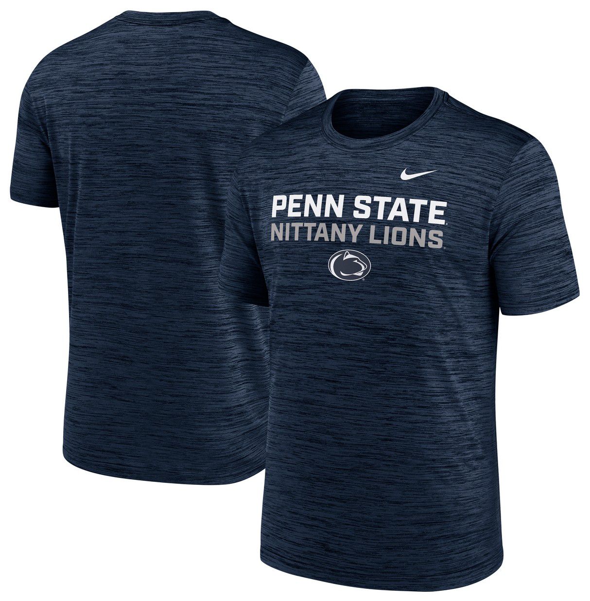Nike Men's Penn State Nittany Lions College Navy Velocity Stack T-Shirt product image