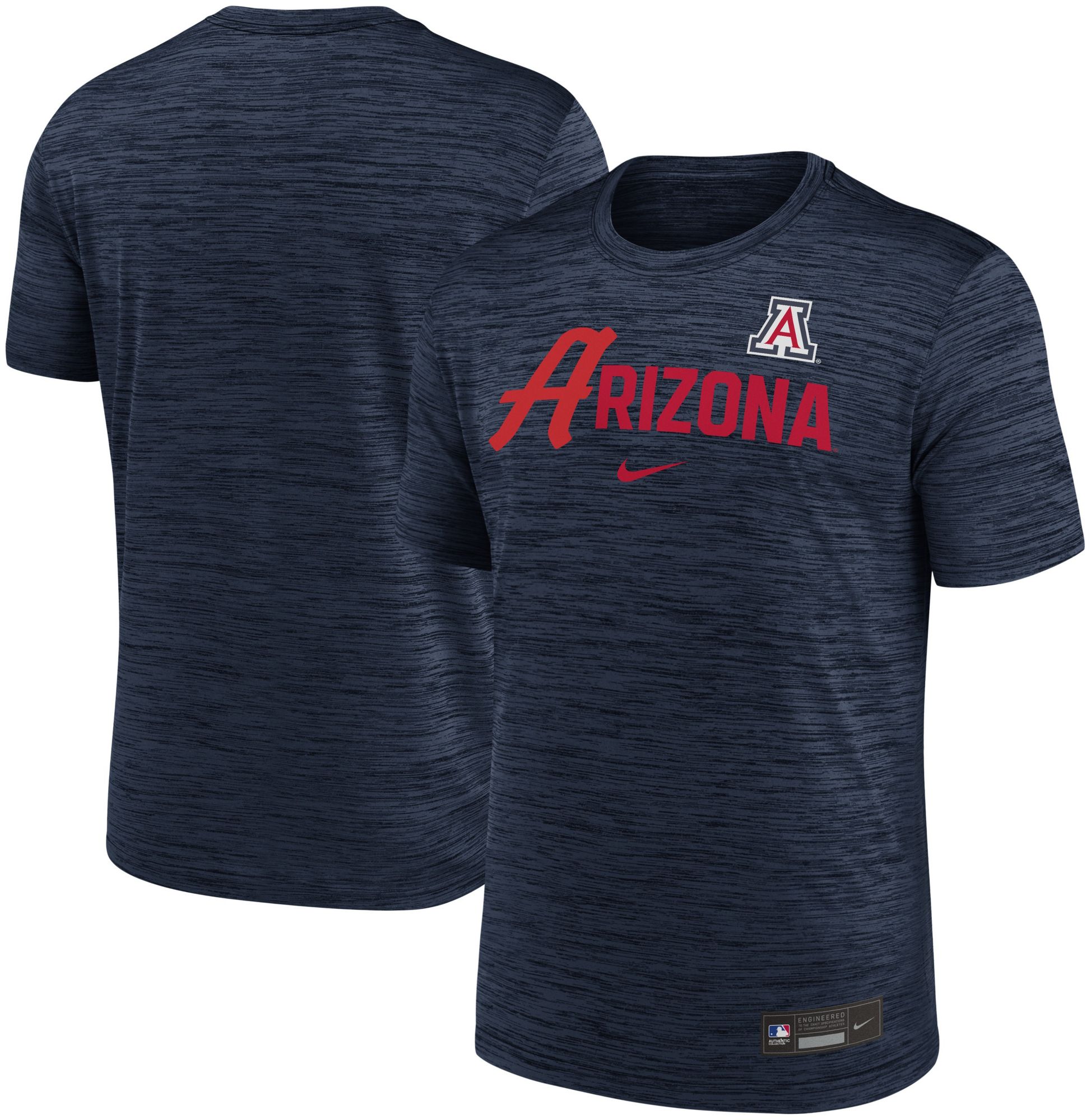 Nike Men's Arizona Wildcats College Navy Script Heathered Legend T-Shirt product image